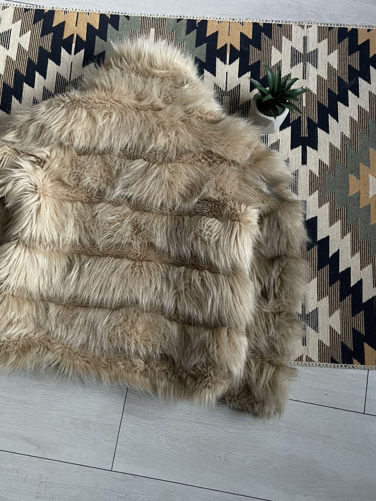 Vintage Vintage Y2K GD Paris Faux Fur Jacket Size S / US 4 / IT 40 - 8 Thumbnail