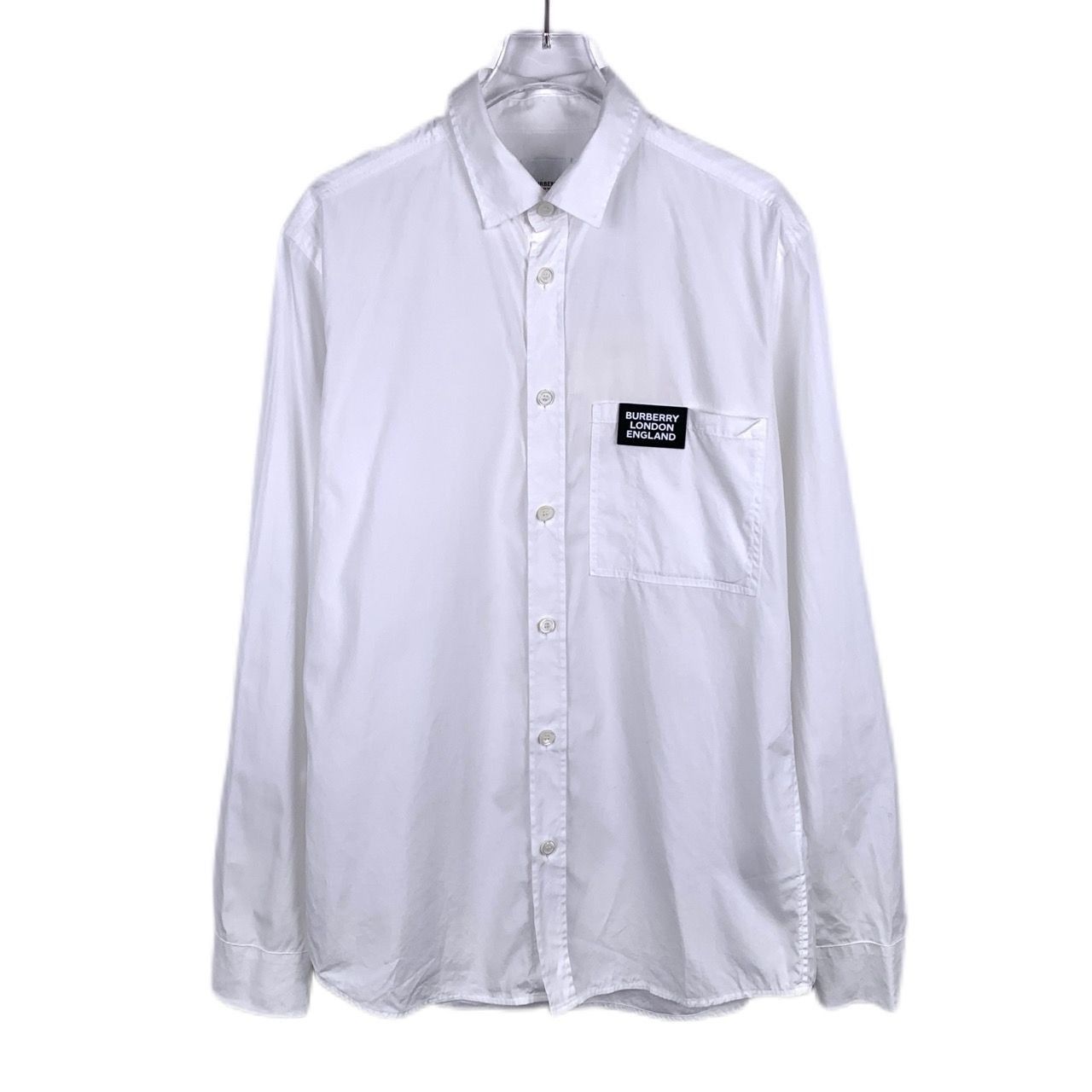 Burberry Burberry London England White Cotton Long Sleeve Shirt Mens Size US S / EU 44-46 / 1 - 1 Thumbnail