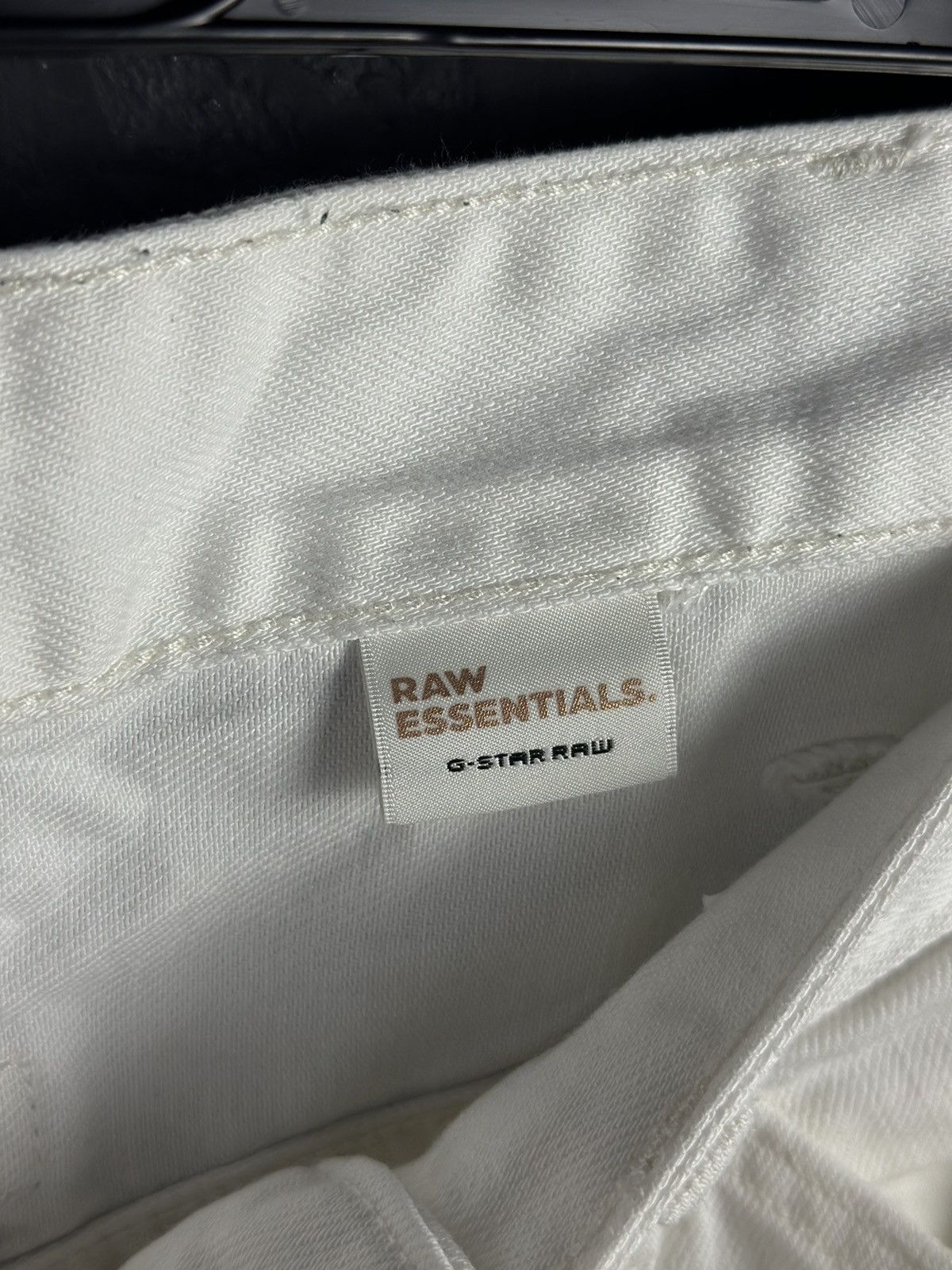 G-Star × Japanese Brand G-Star Raw Denim Biker White Pant Vintage Y2k Hype Rare Size US 30 / EU 46 - 12 Thumbnail