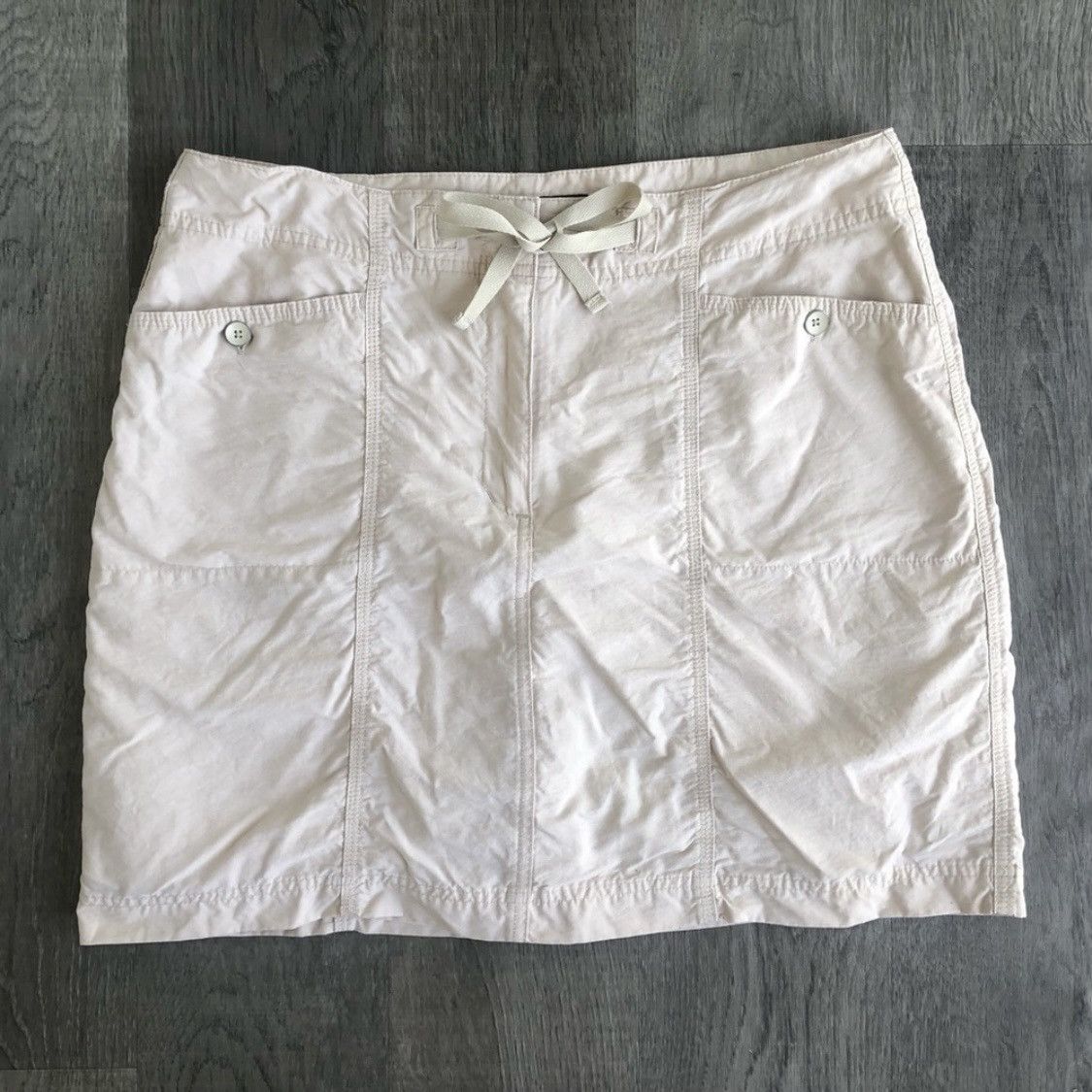 Denver Hayes Cream Cargo Skirt w shorts under layer Size 34" / US 12 / IT 48 - 1 Thumbnail