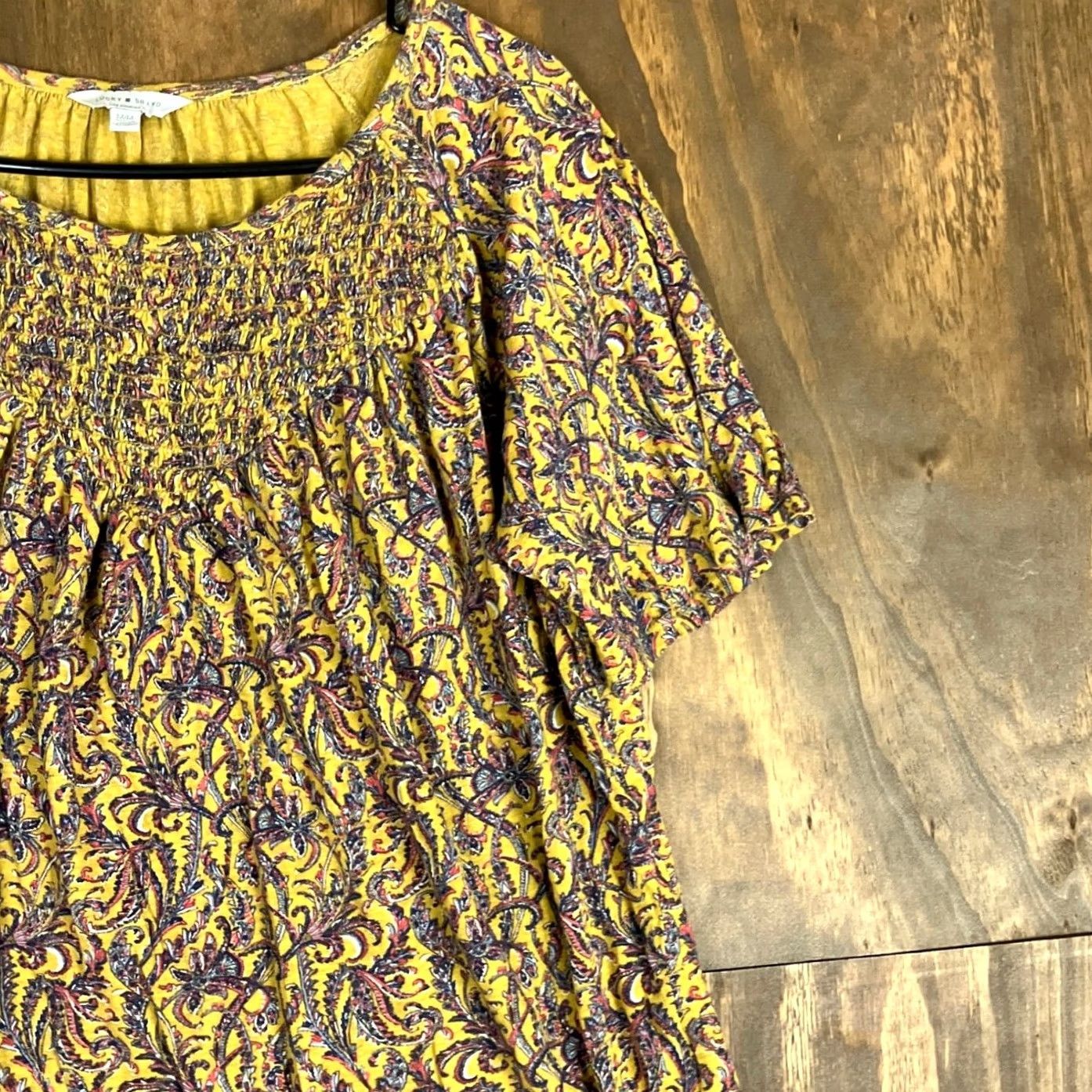 Lucky Brand Lucky Brand Blouse Multicolored Paisley Short Sleeve Boho Womens M Size M / US 6-8 / IT 42-44 - 5 Thumbnail