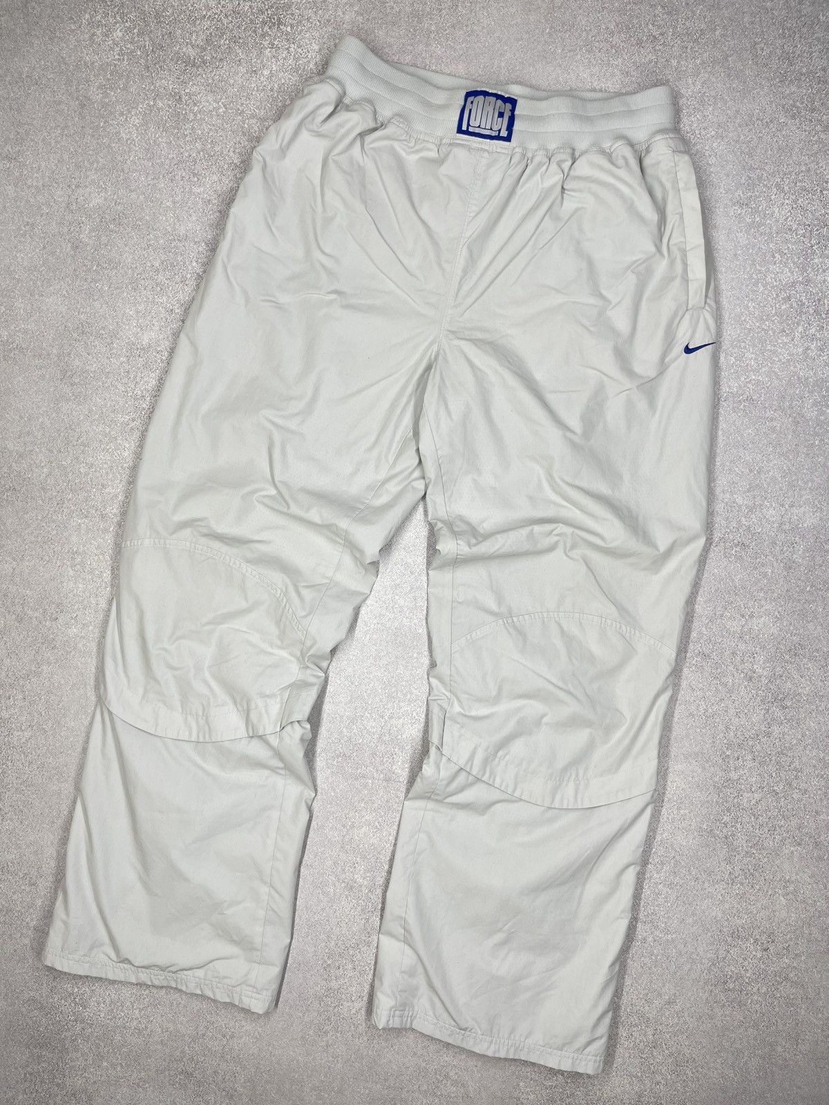 Vintage Nike Air Force Sweatpants Grey Swoosh Y2K Drill ACG