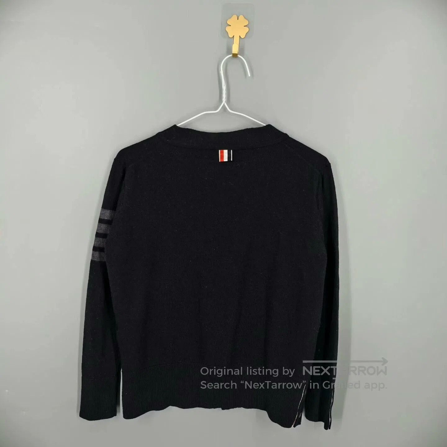 Thom Browne thom browne black gray wool cardigan. Size US S / EU 44-46 / 1 - 2 Thumbnail