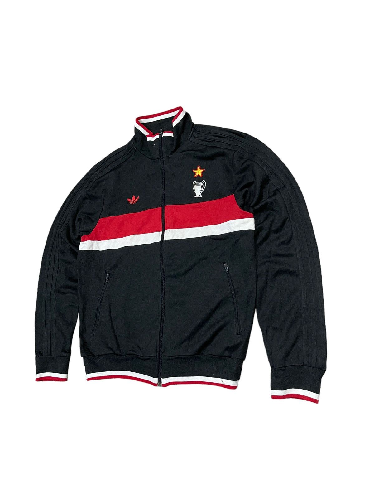 Adidas Vintage Adidas Ac Milan 2006 Mediolanum Tracktop Size US M / EU 48-50 / 2 - 2 Thumbnail