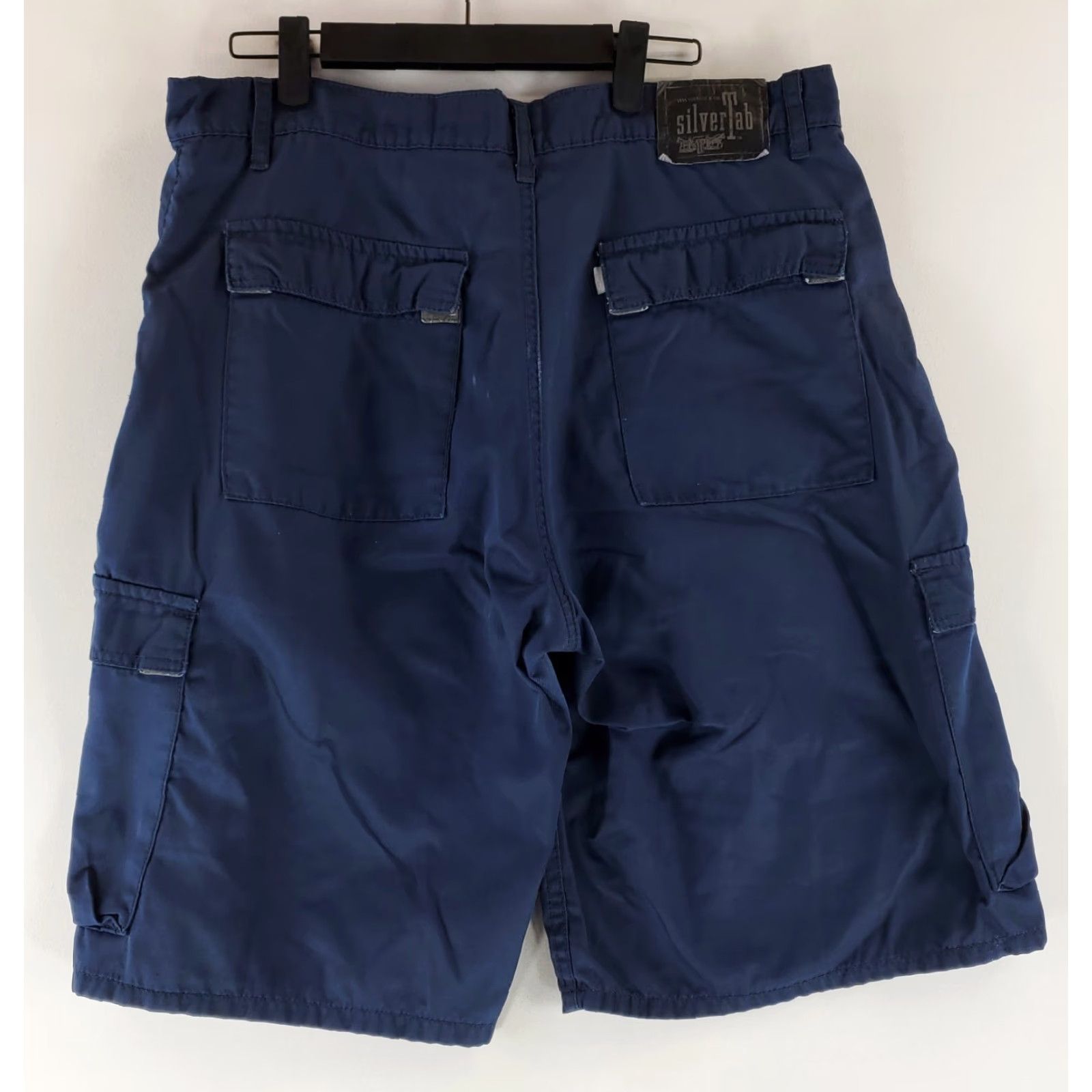 Levi's VINTAGE Levi's Silvertab VTG 90s Cargo Shorts Cotton Nylon Blend Blue Mens 34 Shortpants Size US 34 / EU 50 - 4 Thumbnail