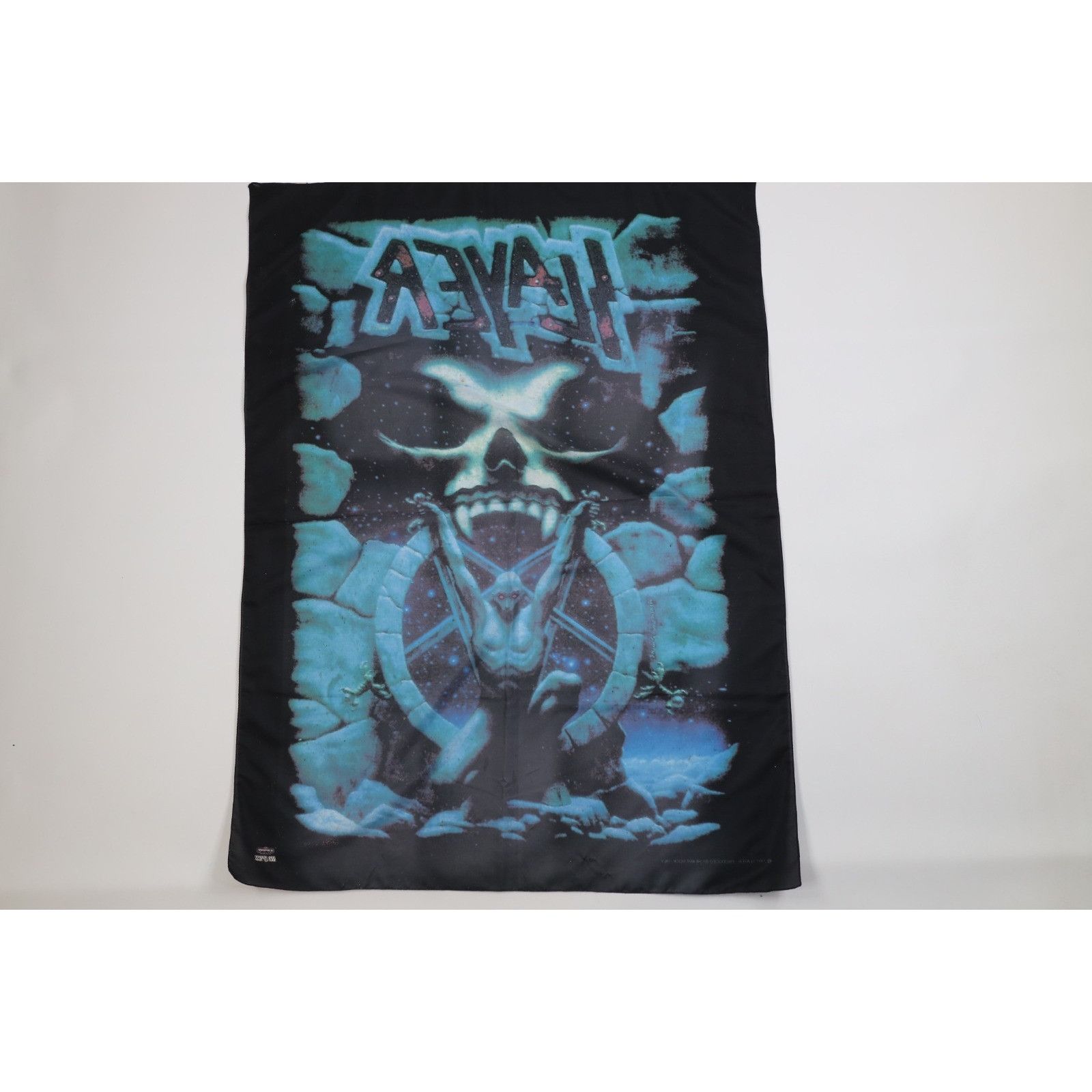 Vintage Vintage 90s Winterland Distressed Spell Out Slayer Band Flag Size ONE SIZE - 13 Thumbnail