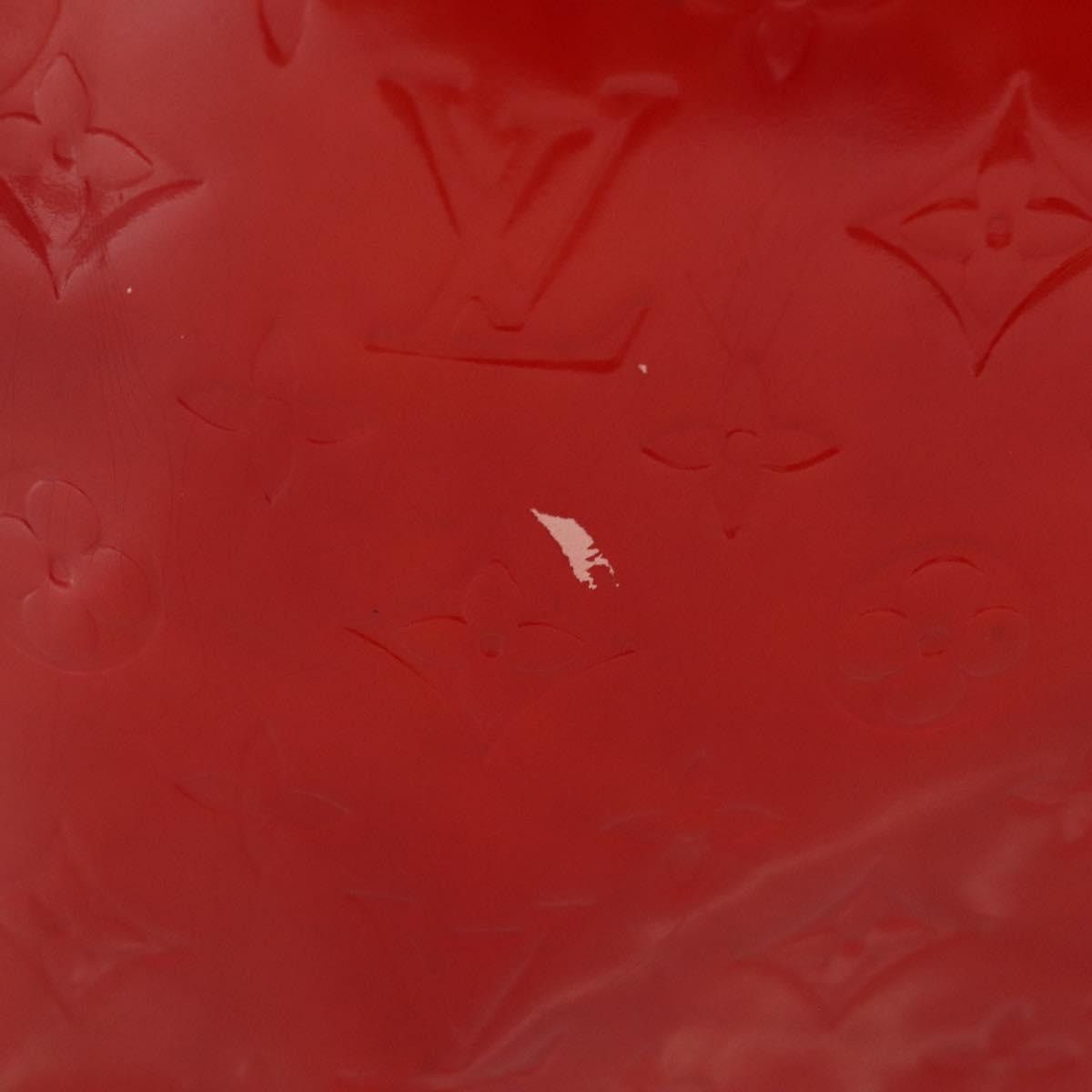 Louis Vuitton LOUIS VUITTON Monogram Vernis Reade MM Hand Bag Red Rouge Size ONE SIZE - 4 Thumbnail