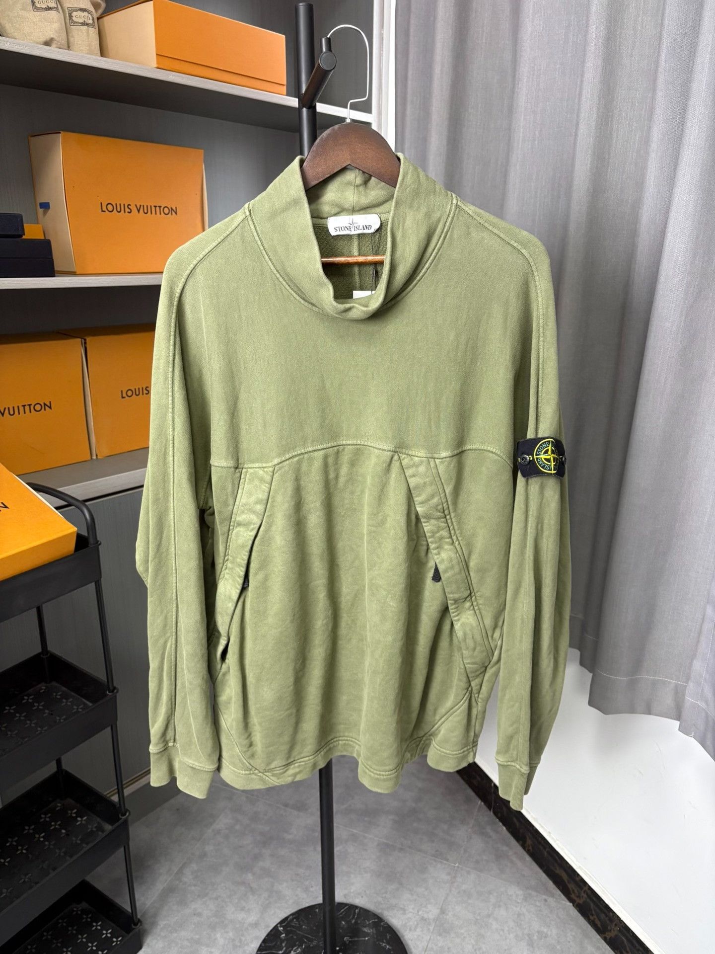 Stone Island Stone Island Green Hoodie XL Men Size US XL / EU 56 / 4 - 1 Thumbnail
