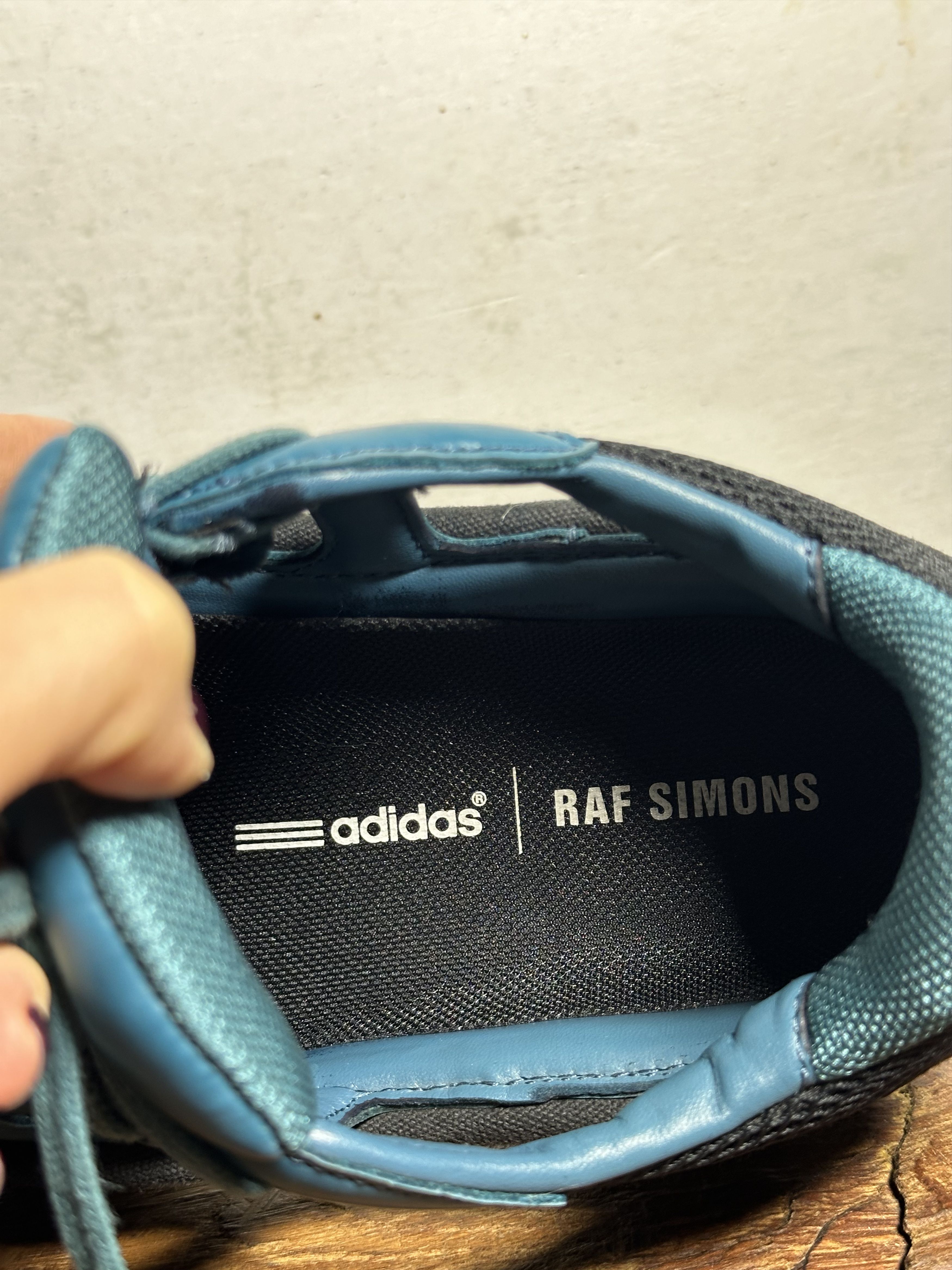 Adidas × Raf Simons Raf Simons x Replicant Ozweego Black Colonial Blue Size US 10 / EU 43 - 13 Thumbnail