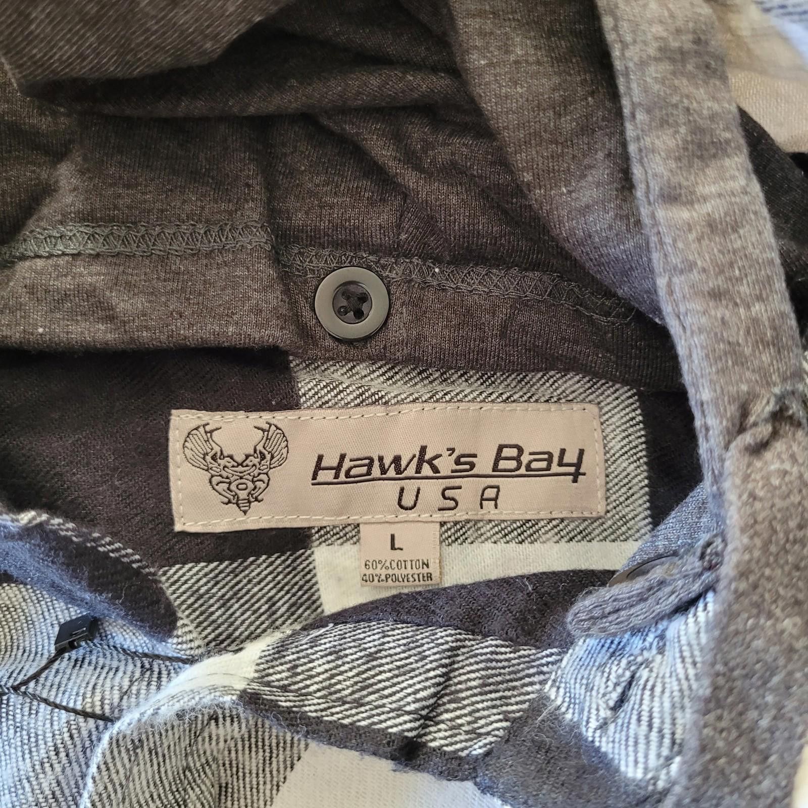 Other Hawk’s Bay NEW Light Weight Flannel Shirt Jacket with Hood Size US M / EU 48-50 / 2 - 3 Thumbnail