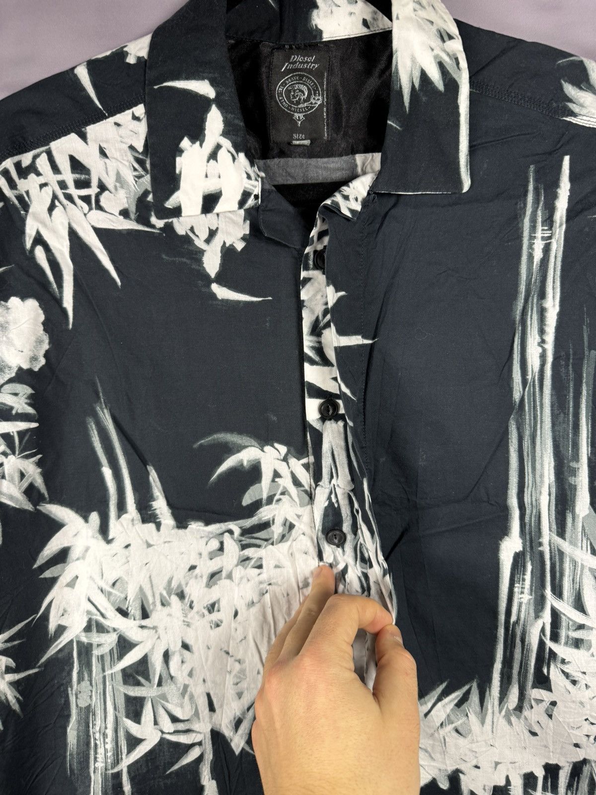 Diesel × Vintage Vintage Diesel Hawaiian Shirt Floral Print y2k Large Size US L / EU 52-54 / 3 - 5 Thumbnail