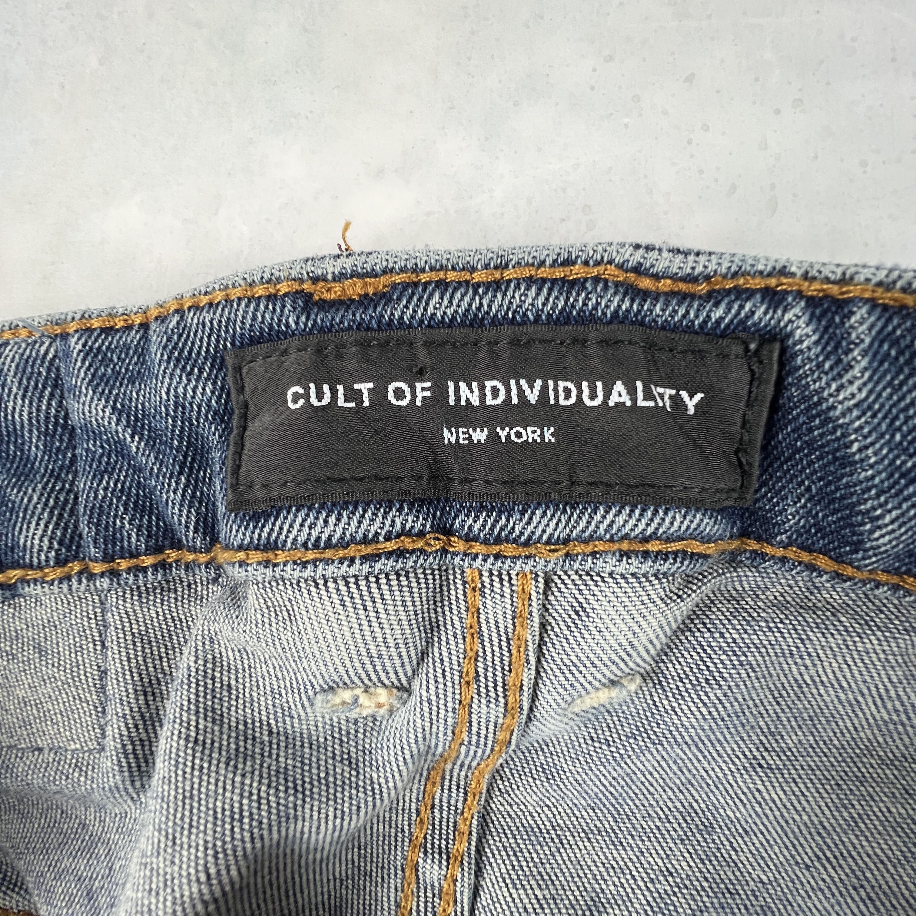 Cult Of Individuality Cult Of Individuality Jean Rocker Slim Paint Splatter Denim Size US 33 - 8 Thumbnail