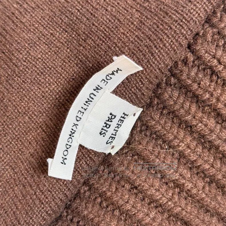 Hermes Hermes chocolate brown knitted wool open cardigan Size XS / US 0-2 / IT 36-38 - 3 Thumbnail