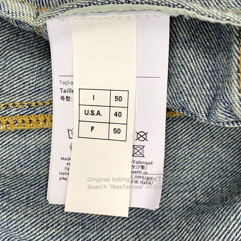 Valentino Valentino Blue washed cotton lapel denim jacket Size US L / EU 52-54 / 3 - 7 Thumbnail