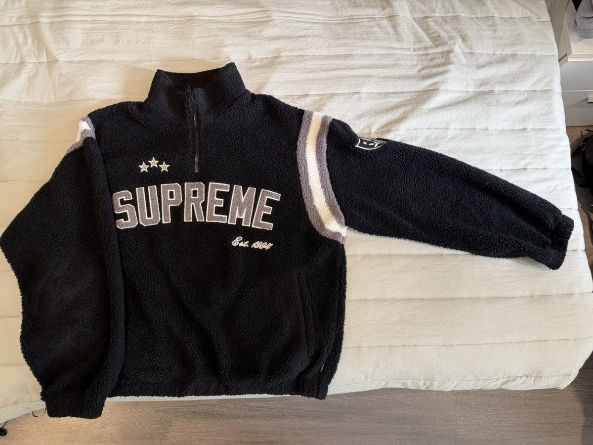 Supreme Supreme Arc Logo Half Zip Fleece Pullover Size US L / EU 52-54 / 3 - 2 Thumbnail