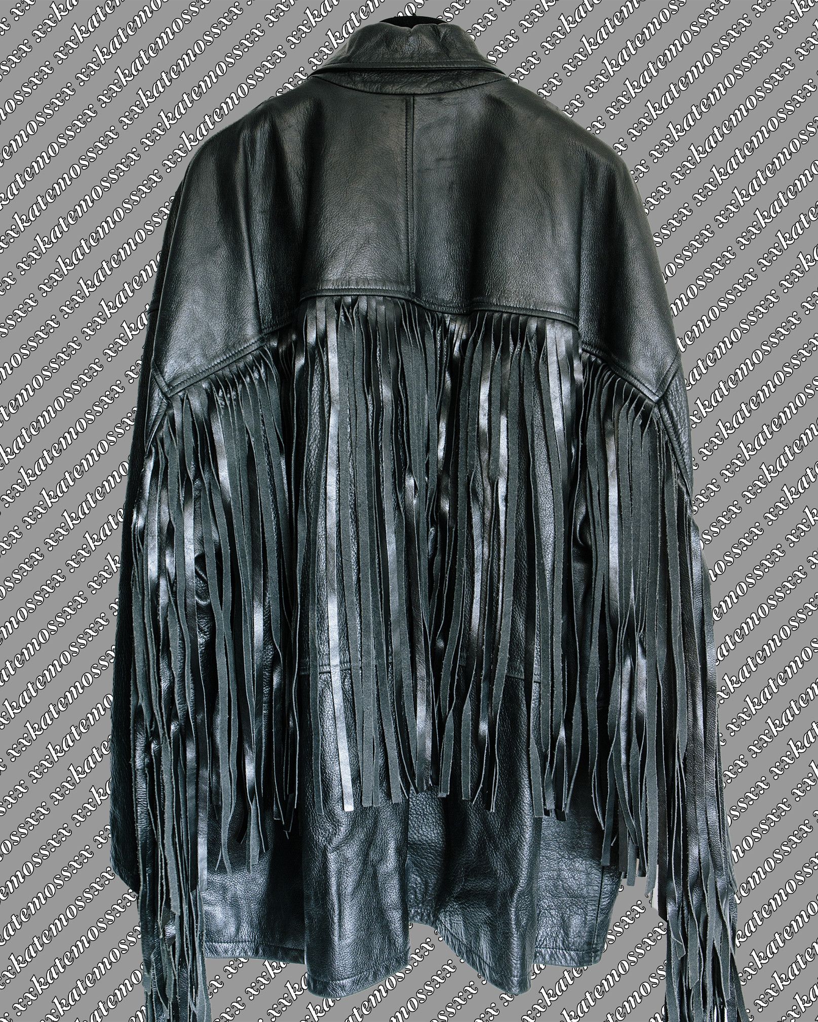 Balenciaga Balenciaga SS18 Runway Leather Fringe Taxi Jacket in Black Size US S / EU 44-46 / 1 - 7 Thumbnail