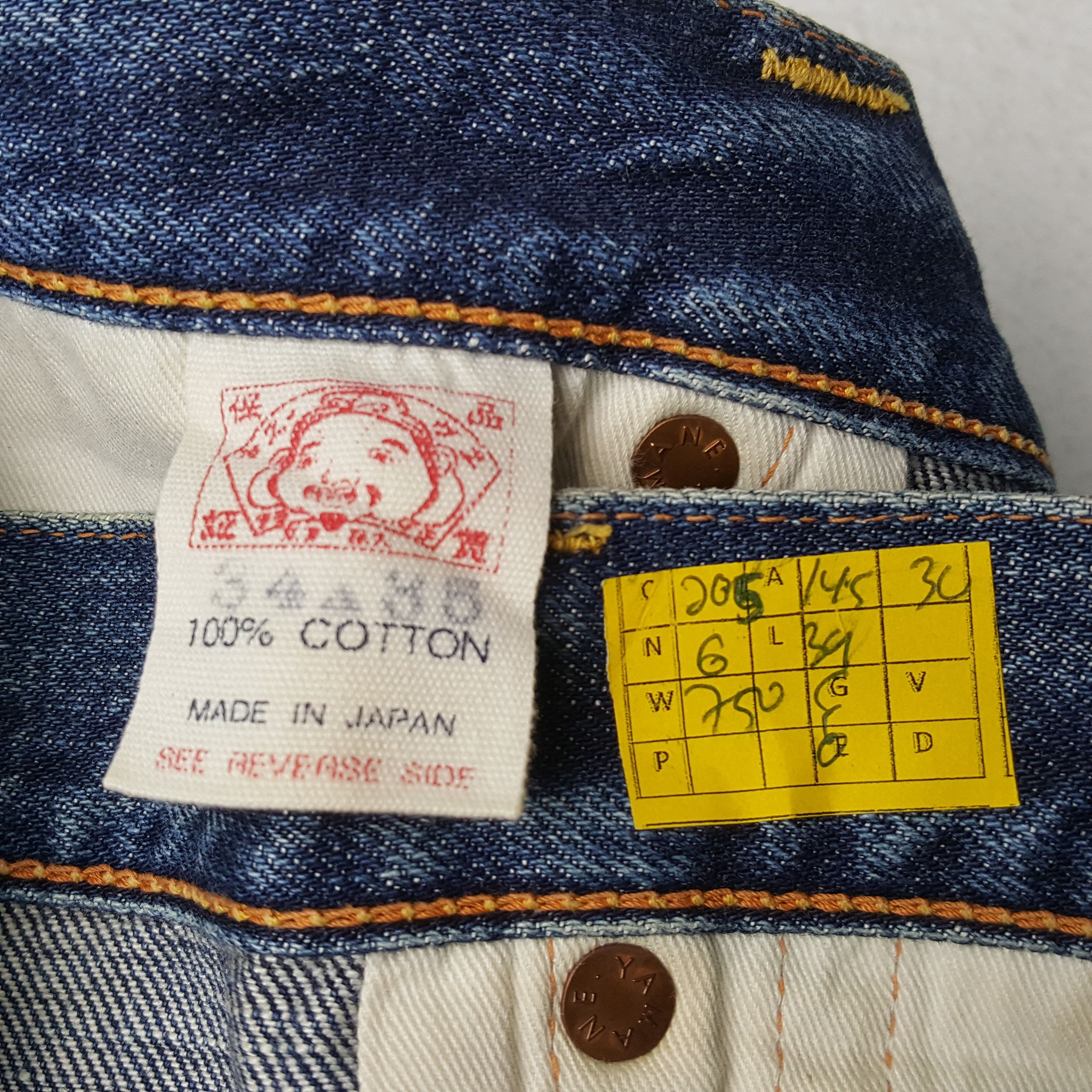 Evisu × Japanese Brand × Vintage Vintage EVISU Japanese Brand Daicock Custom Design Jeans Size US 29 - 14 Thumbnail