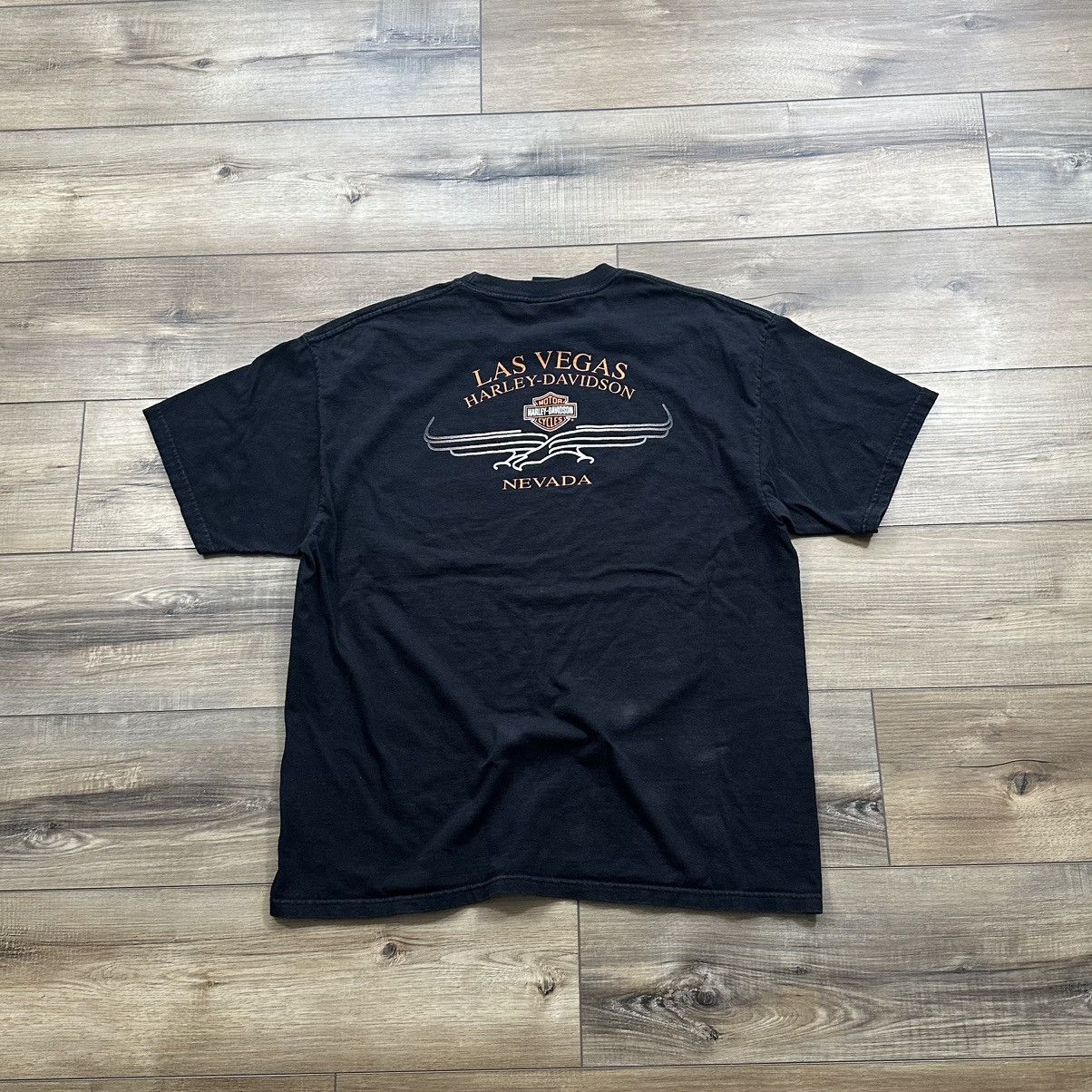 Harley Davidson Vintage 2003 Harley Davidson Las Vegas Biker Graphic Tee Size US XL / EU 56 / 4 - 7 Thumbnail