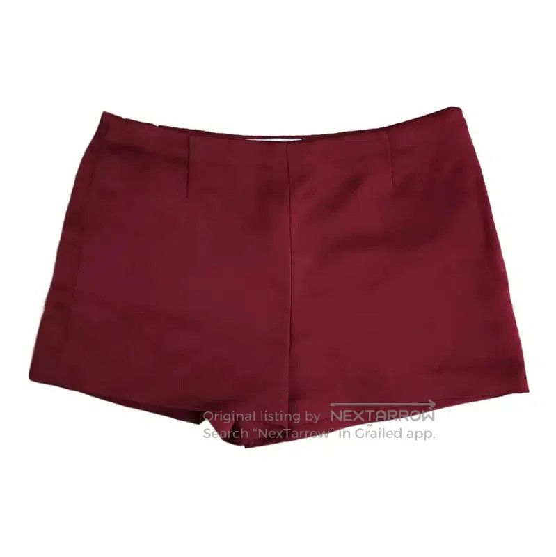 Valentino Valentino Burgundy Silk Summer Shorts for Women . Size 26" / US 2 / IT 38 - 1 Thumbnail