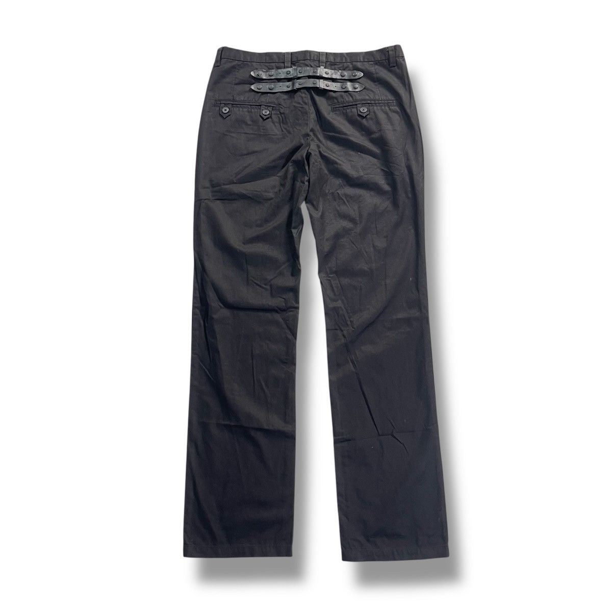 Neil Barrett Black Barrett Neil Barret Leather Strap Design Pant Size US 30 / EU 46 - 1 Thumbnail
