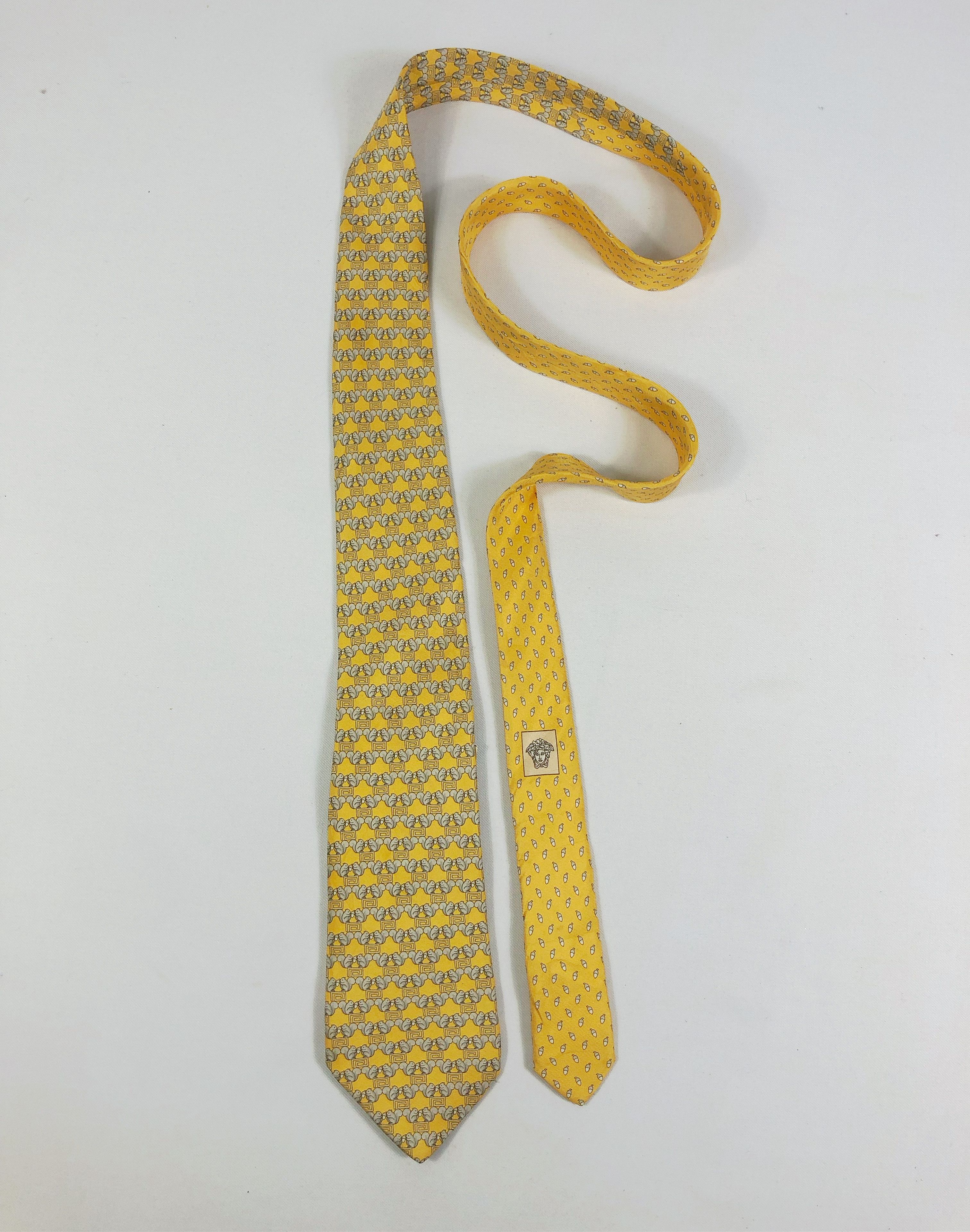 Versace NOS Versace Medusa Silk Tie Squirrel Motive Made in Italy Size ONE SIZE - 2 Thumbnail
