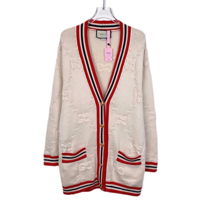 Gucci Gucci Size OS Color block striped logo jacquard hollow wool Size M / US 6-8 / IT 42-44 - 1 Thumbnail