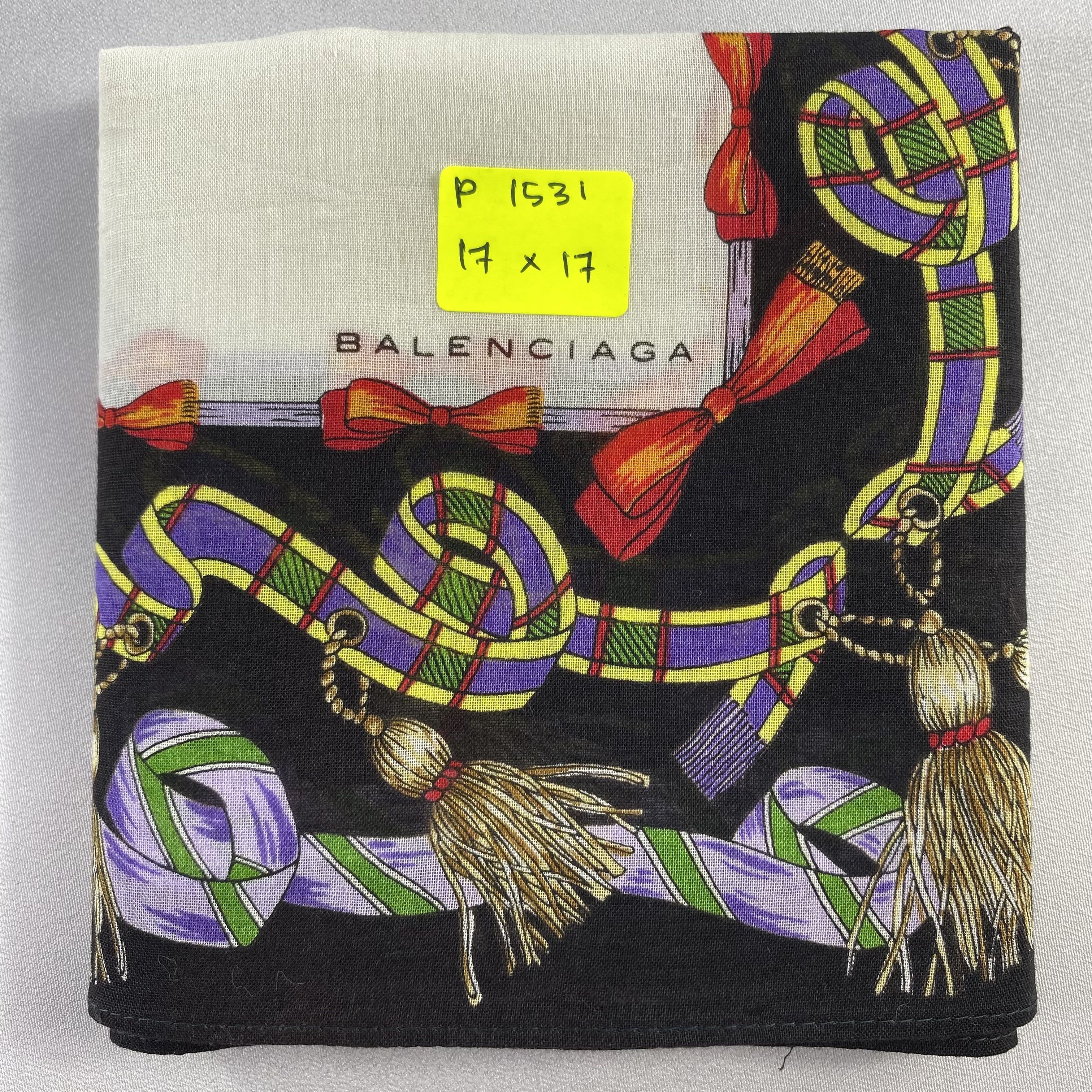 Vintage Balenciaga Bandana/ Handkerchief / Neckerchief-P1531 Size ONE SIZE - 5 Thumbnail