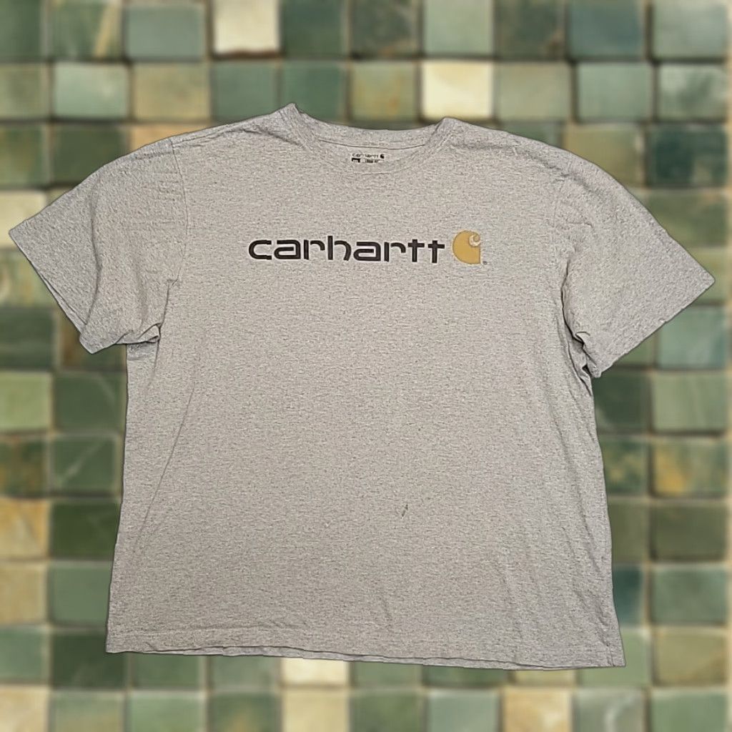 Carhartt Carhartt Shirt Mens XXL Gray Loose Fit Crewneck Short Sleeve Work Tee Shirt Size US XXL / EU 58 / 5 - 1 Thumbnail
