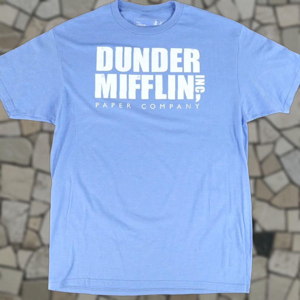 Vintage VINTAGE The Office Dunder Mifflin Solid T-Shirt Blue Men's XL Size US XL / EU 56 / 4 - 1 Thumbnail