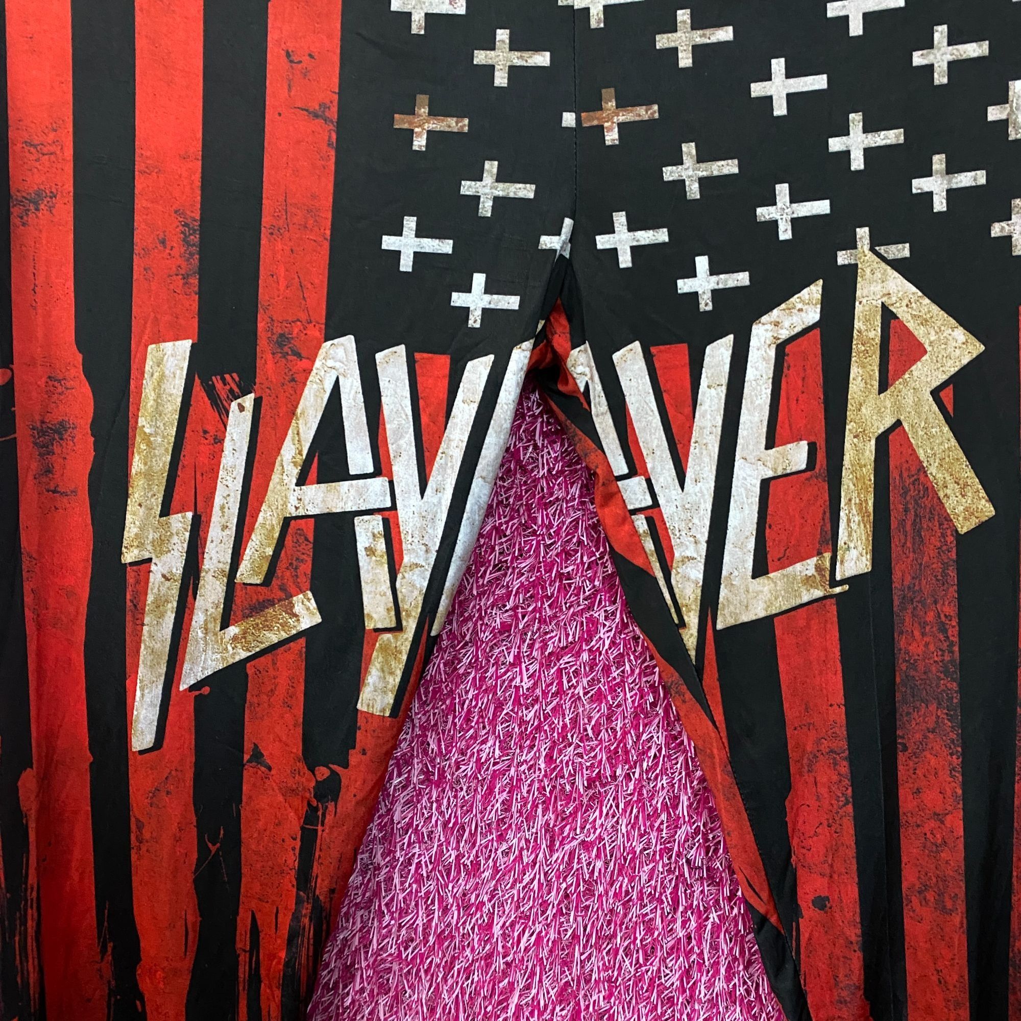 Slayer Iron Fist x Slayer Heavy Metal Band Leggings Large Size 30" / US 8 / IT 44 - 2 Thumbnail