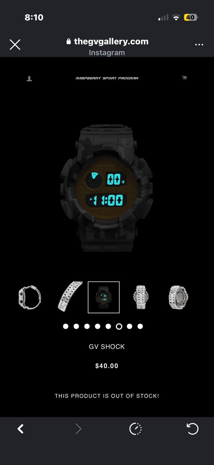 The GV Gallery Gv gallery Gvshock Watch Size ONE SIZE - 7 Thumbnail