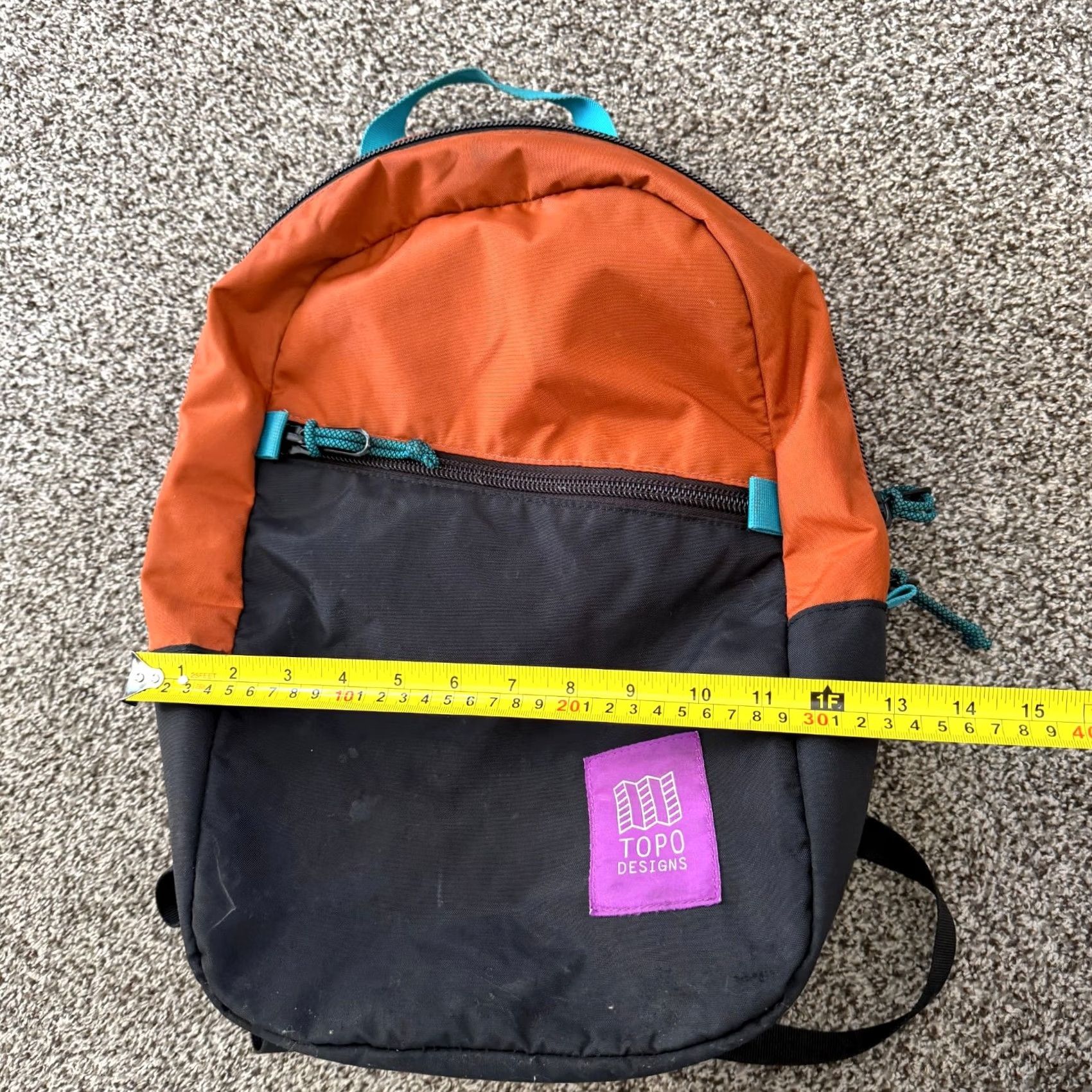 Topo Designs TOPO Designs Light Pack Backpack Nylon Medium Orange Unisex Adults Carry On Laptop Hike Size ONE SIZE - 3 Thumbnail