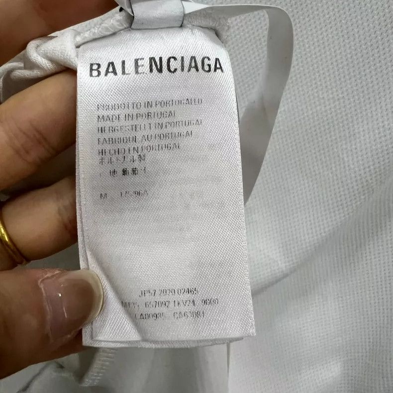 Balenciaga Balenciaga White Double Hook Embroidery Sleeveless T-Shirt Size US M / EU 48-50 / 2 - 4 Thumbnail