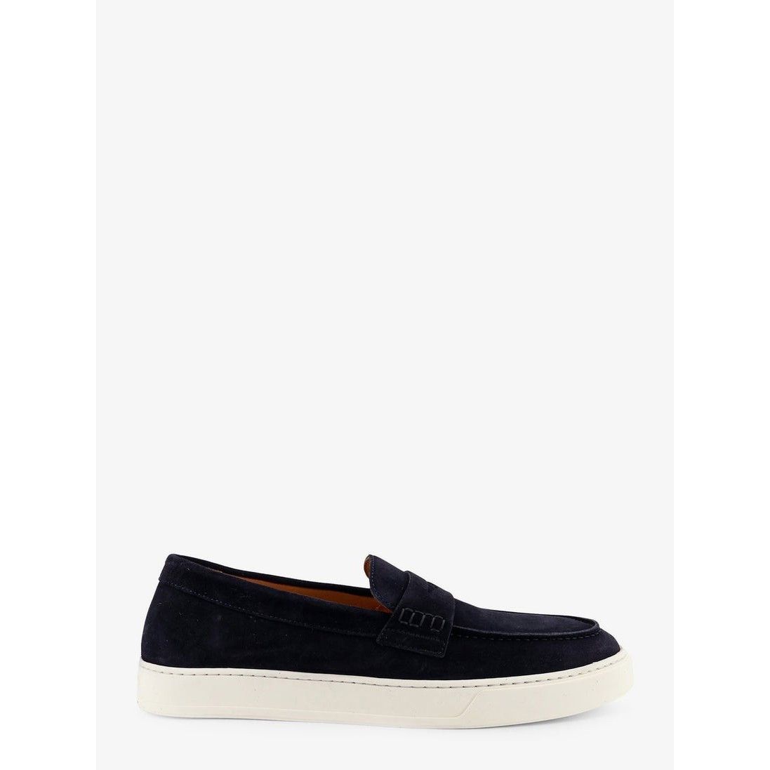 DOUCALS Visone Black Suede Loafers New & Authentic (Men's si