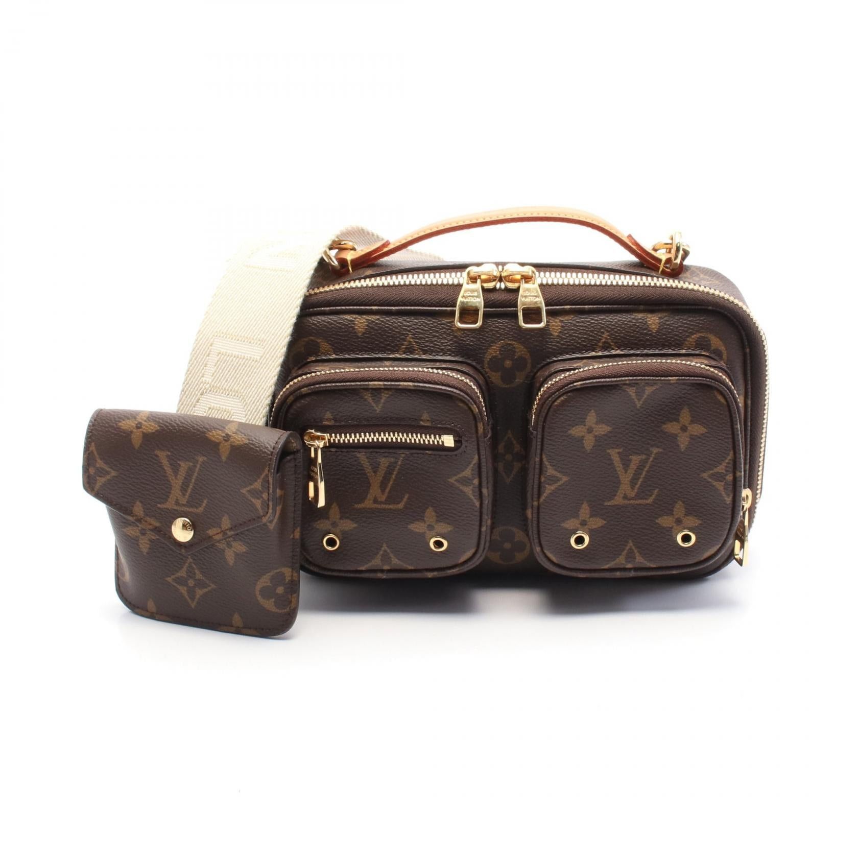 Louis Vuitton Louis Vuitton Utility Crossbody Monogram Shoulder Bag Leather Brown Size ONE SIZE - 1 Thumbnail