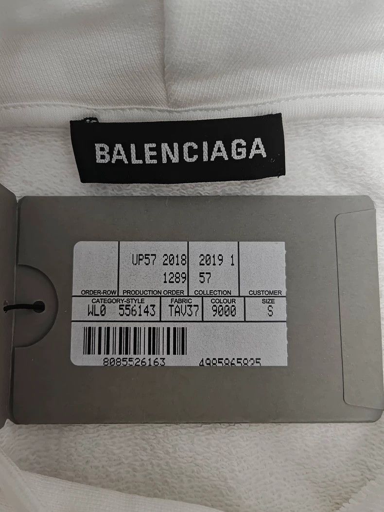 Balenciaga Balenciaga Classic Logo Slogan Hoodie-2506 Size US S / EU 44-46 / 1 - 4 Thumbnail