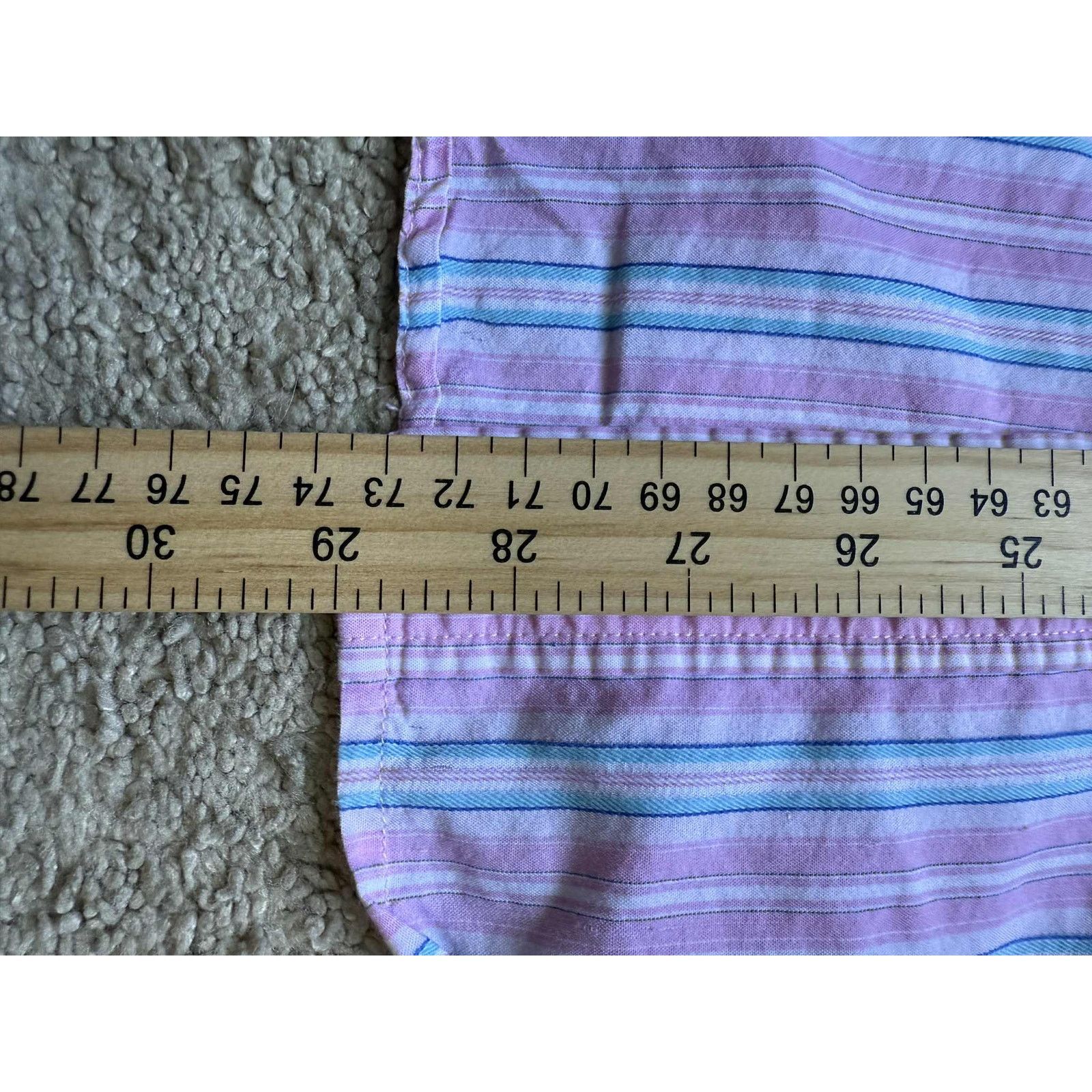 Abercrombie & Fitch Abercrombie & Fitch Muscle Striped Button-Down Shirt Pink L Size US L / EU 52-54 / 3 - 9 Thumbnail