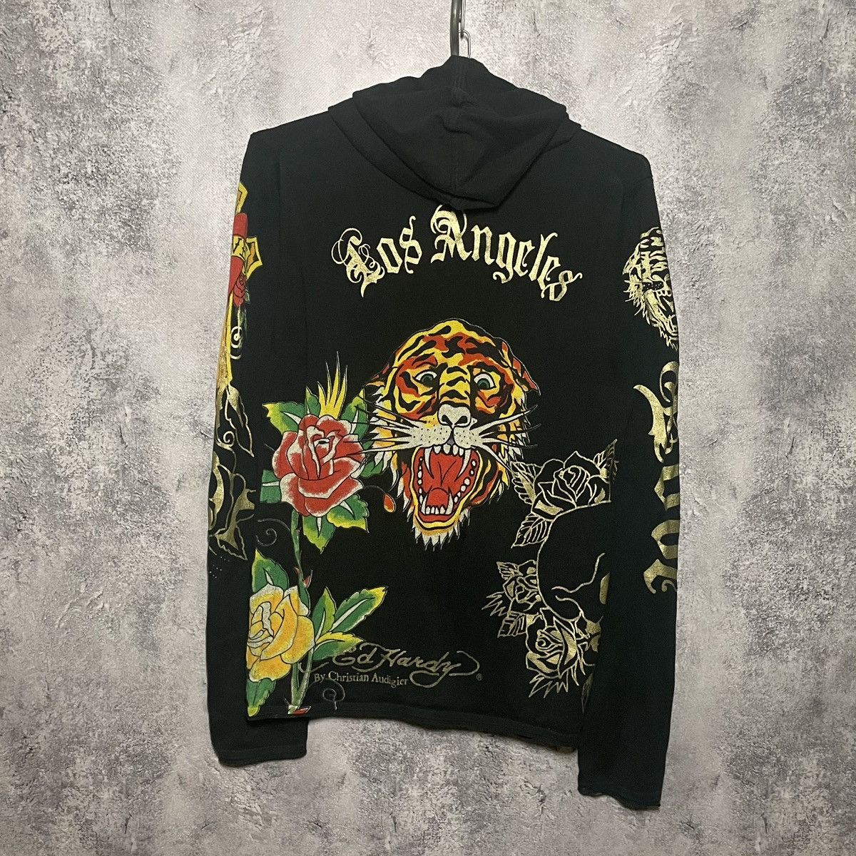 Christian Audigier × Ed Hardy × Vintage Vintage Ed Hardy by Christian Audigier Hoodie Y2K Size M / US 6-8 / IT 42-44 - 2 Thumbnail