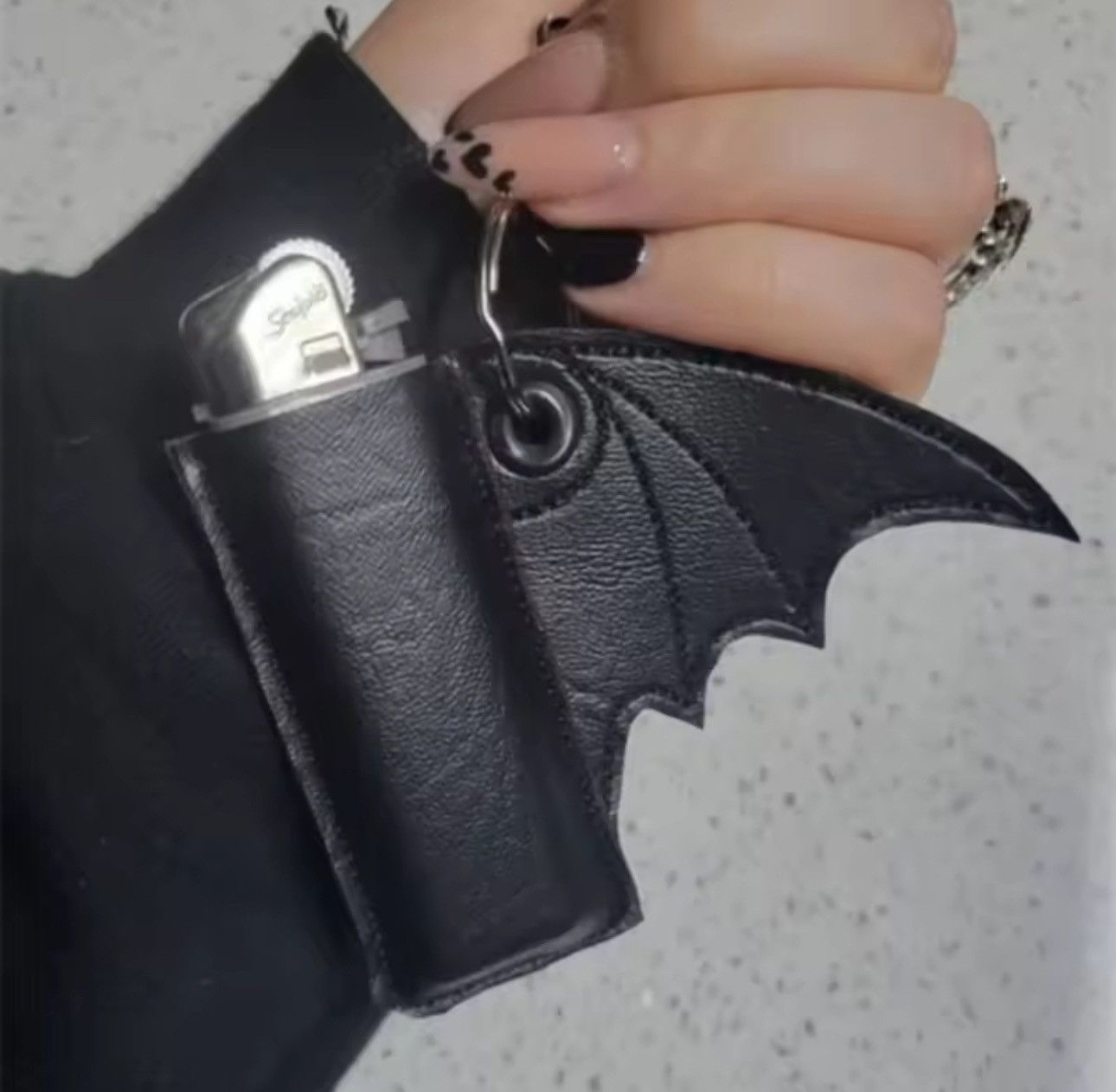 Other PU Leather Holder Keychain Punk Style Size ONE SIZE - 1 Thumbnail