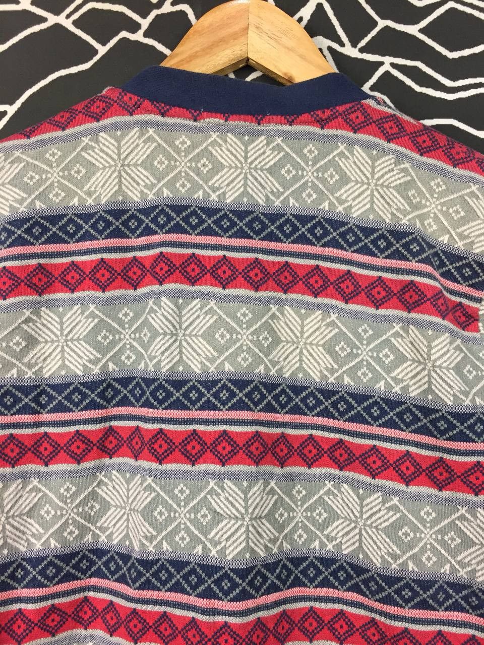 Beams Plus Beams Japanese Brand Fair Isle Patterned Cardigan Sweater Size US M / EU 48-50 / 2 - 7 Thumbnail