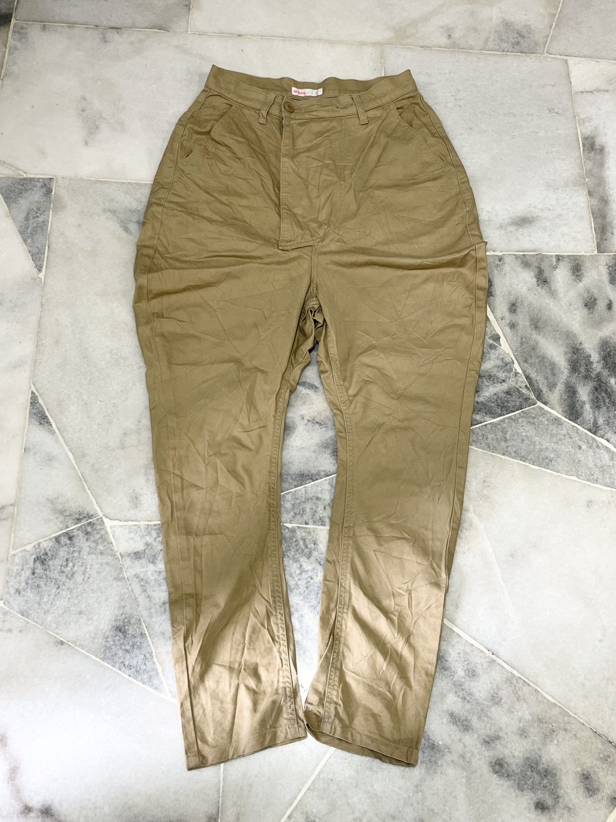 Ne-Net Ne-net Japan by Issey Miyake Khaki Cotton Chino Pants Size US 28 / EU 44 - 1 Thumbnail