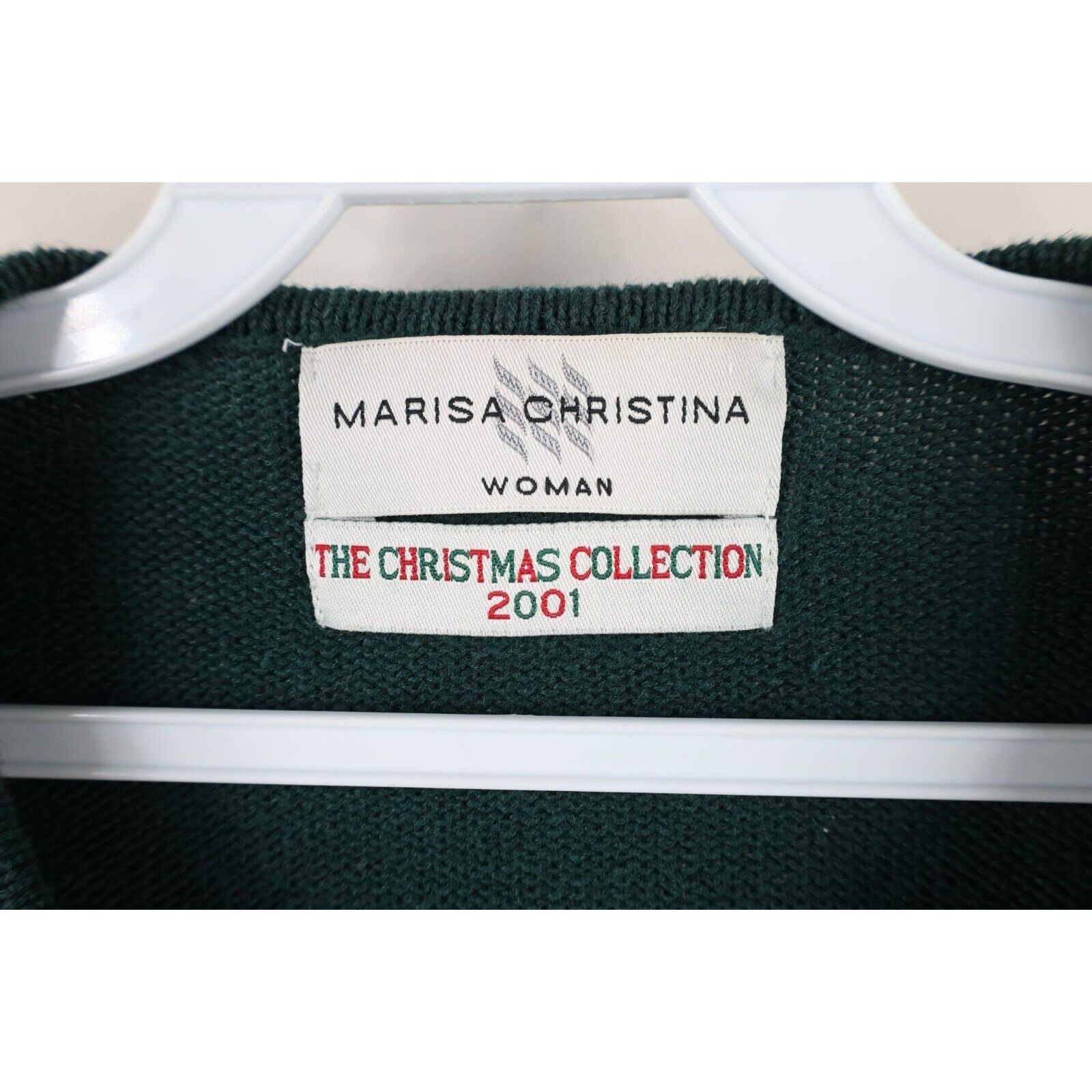 Vintage Vintage Y2K 2001 Christmas Cat Bells Knit Cardigan Sweater Size 3XL / US 20-22 - 11 Thumbnail