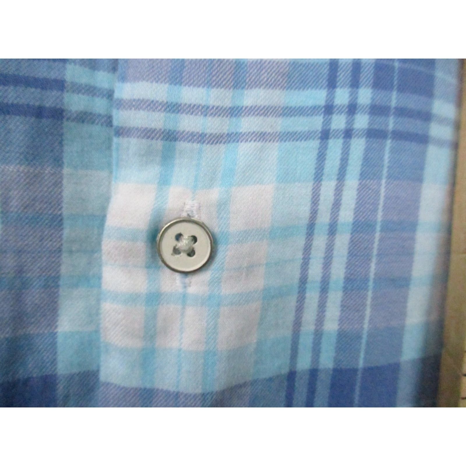 Peter Millar Peter Millar Shirt Crown Finish Medium Men Blue Plaid Long Sleeve Shirt Size US M / EU 48-50 / 2 - 5 Thumbnail