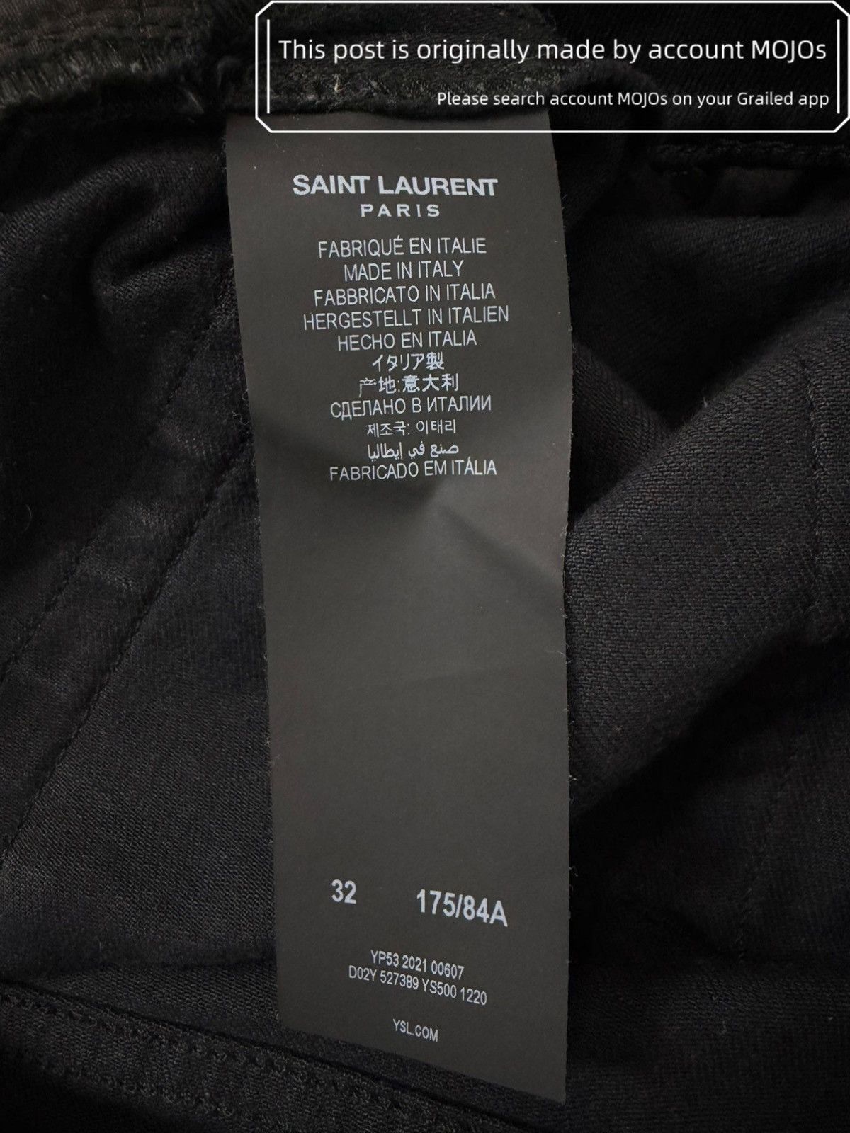 Saint Laurent Paris Sz 32 Saint Laurent Paris 22SS D02 Basic Denim mojos1127423 Size US 32 / EU 48 - 5 Thumbnail
