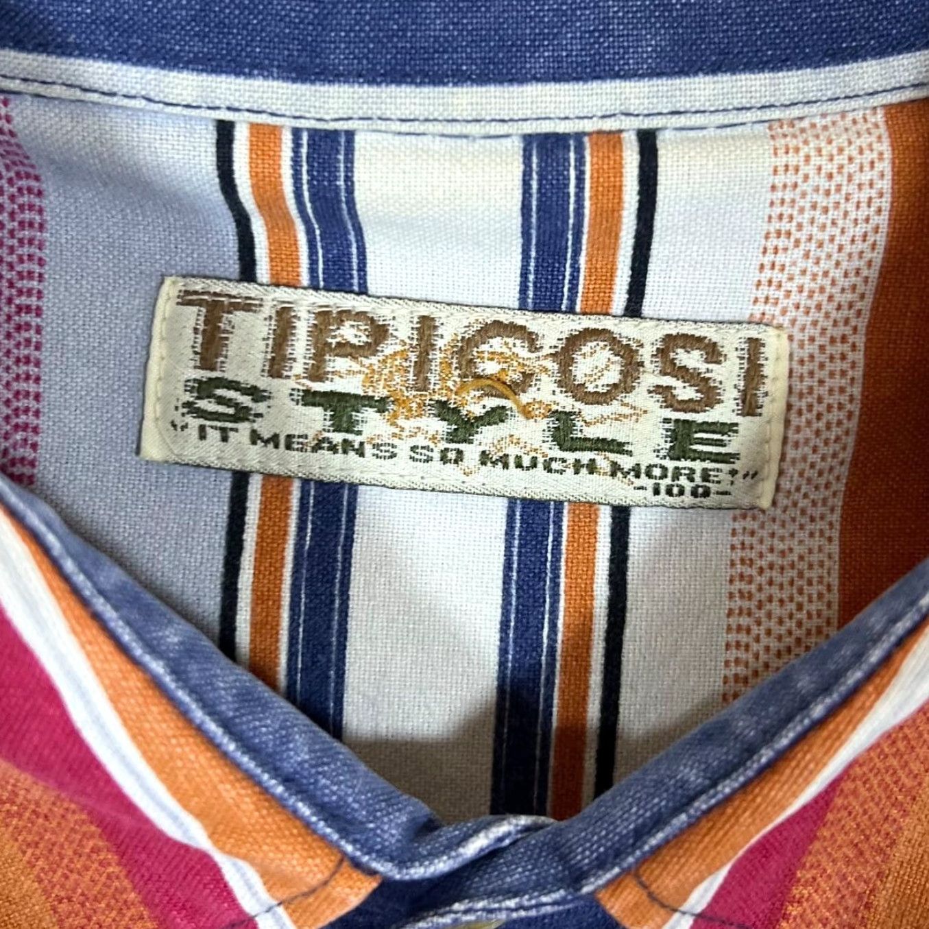 Vintage VINTAGE TIPICOSI STYLE Colour Block Multi Striped Long Sleeve Shirt Small Medium Shirt Mens Subscribers Size US S / EU 44-46 / 1 - 4 Thumbnail