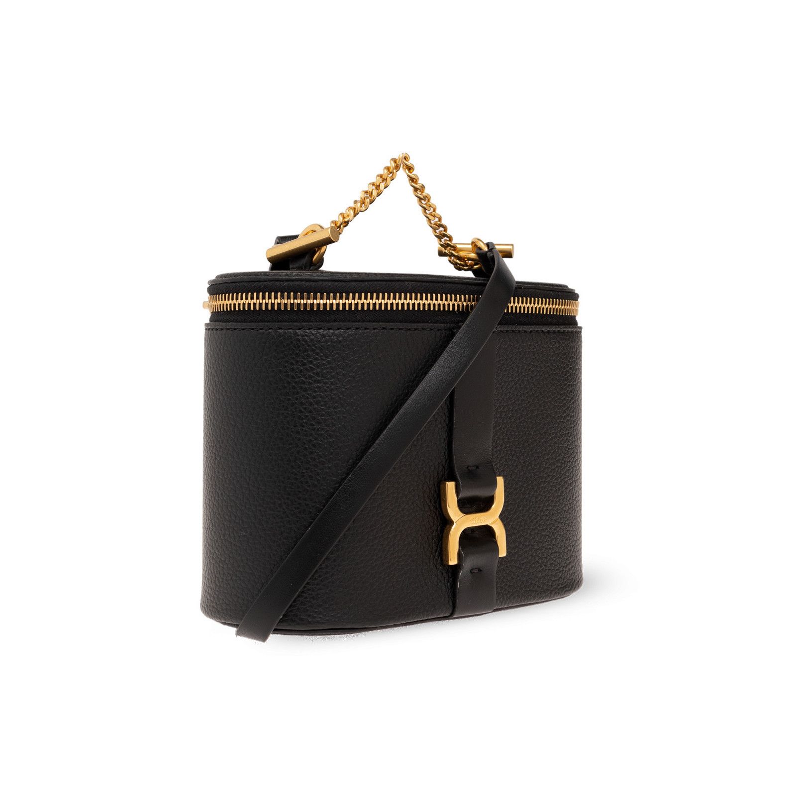 Chloe Chloe Bucket Black Grained Leather Shoulder Bag New & Authen Size ONE SIZE - 3 Thumbnail