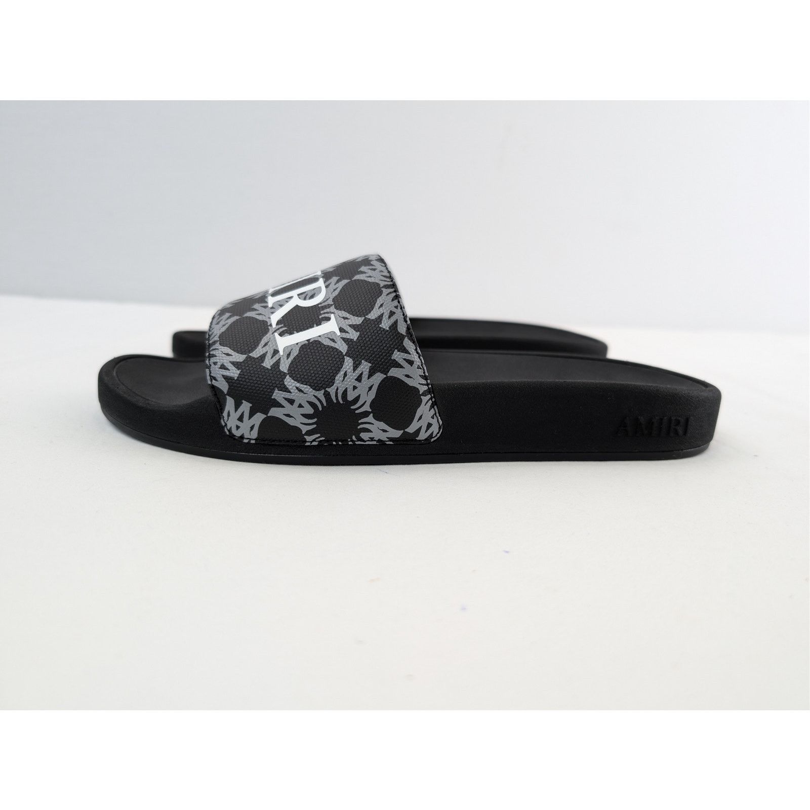 Amiri o1rshd1 MA Quad Canvas Pool Slide Sandals in Black Size US 13 / EU 46 - 12 Thumbnail