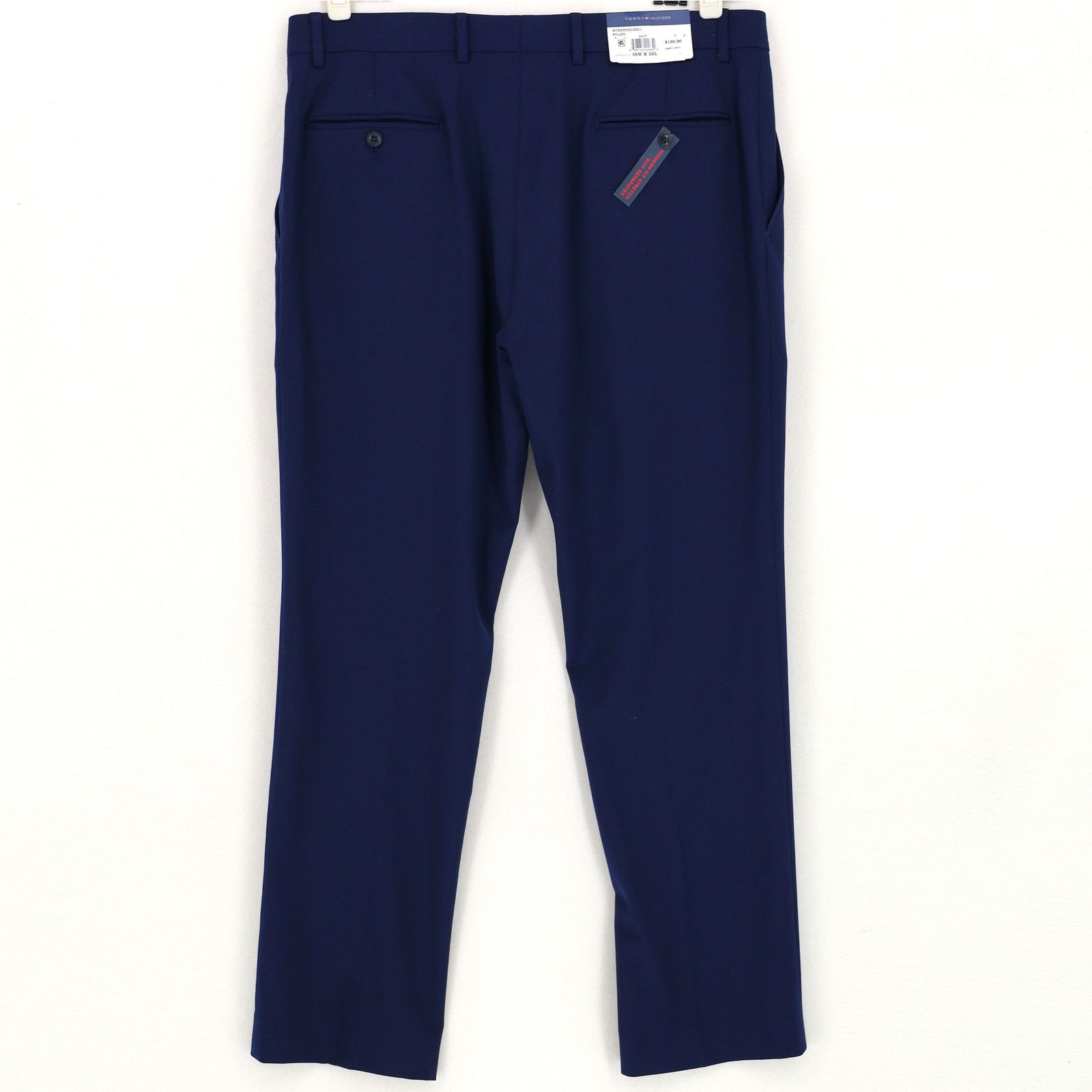 Tommy Hilfiger Tommy Hilfiger Men's Navy Wool TH-Flex Suit Pants Size 36x30 Size US 36 / EU 52 - 3 Thumbnail