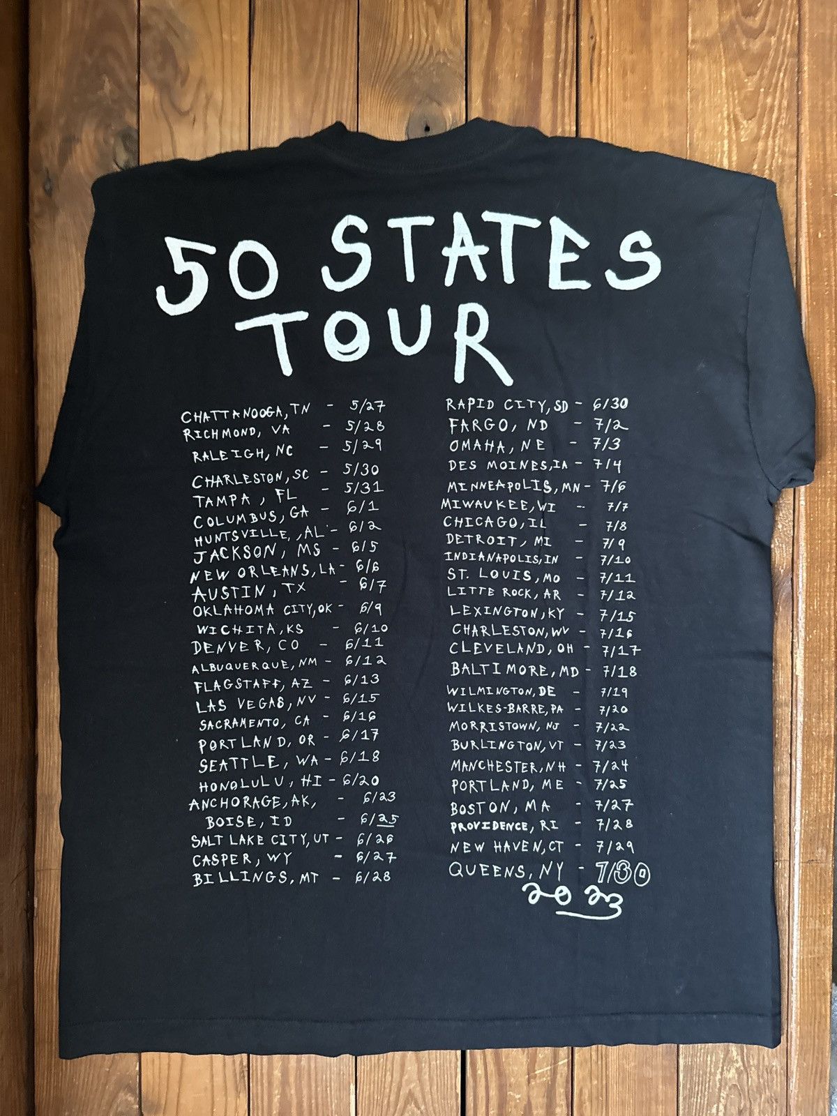 Asspizza Ass Pizza Goblin Black 50 States 2023 Tour Tee Shirt Size US L / EU 52-54 / 3 - 3 Thumbnail