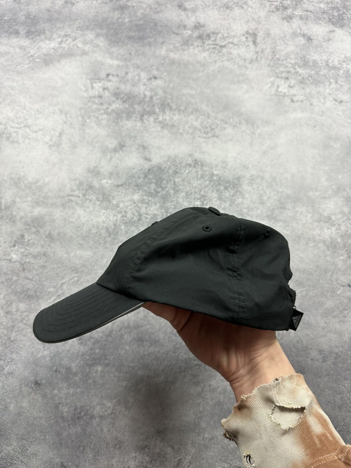 Adidas Vintage Adidas Centre Logo Mens Black Streetwear cap y2k hat Size ONE SIZE - 5 Thumbnail